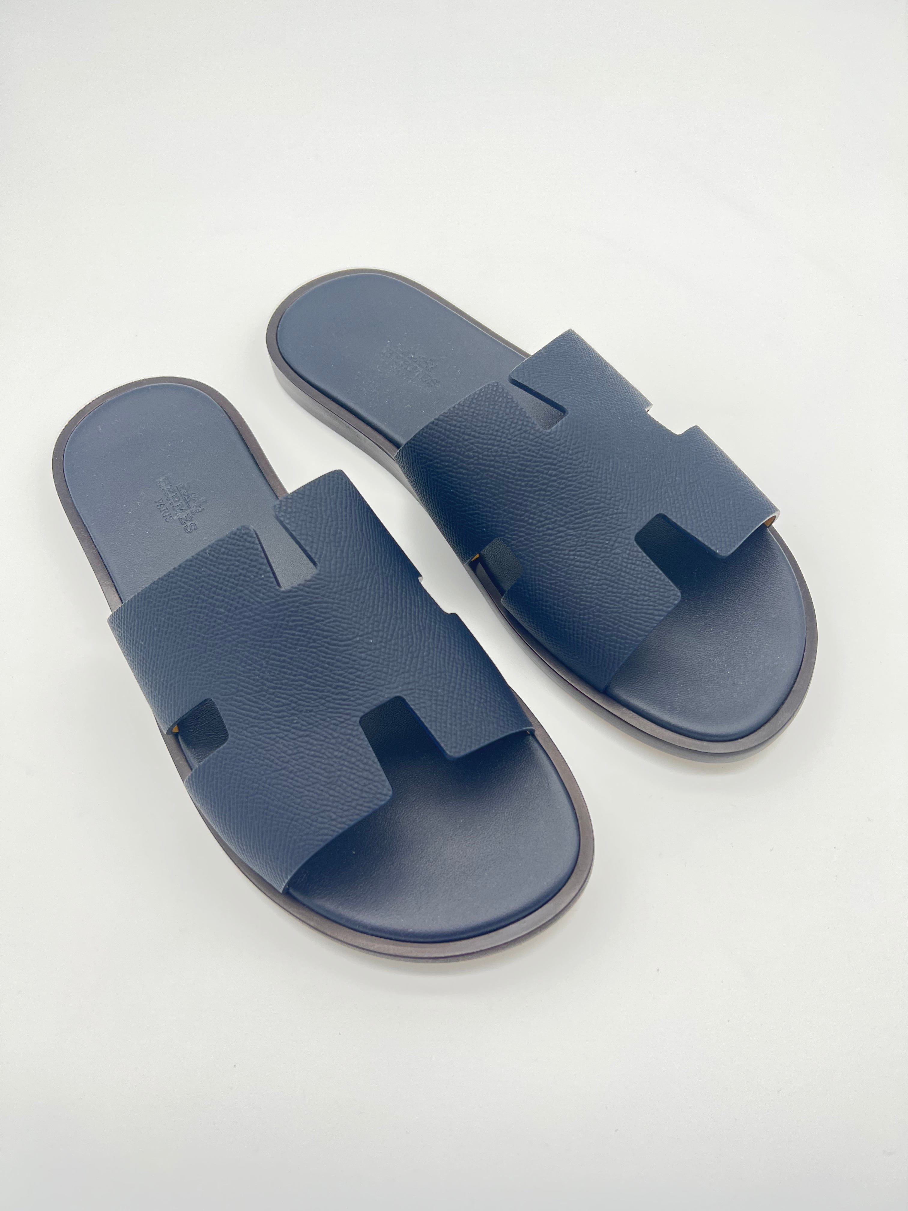 Hermès Hermes Izmir Sandals in Marine Size 41 UIC1017