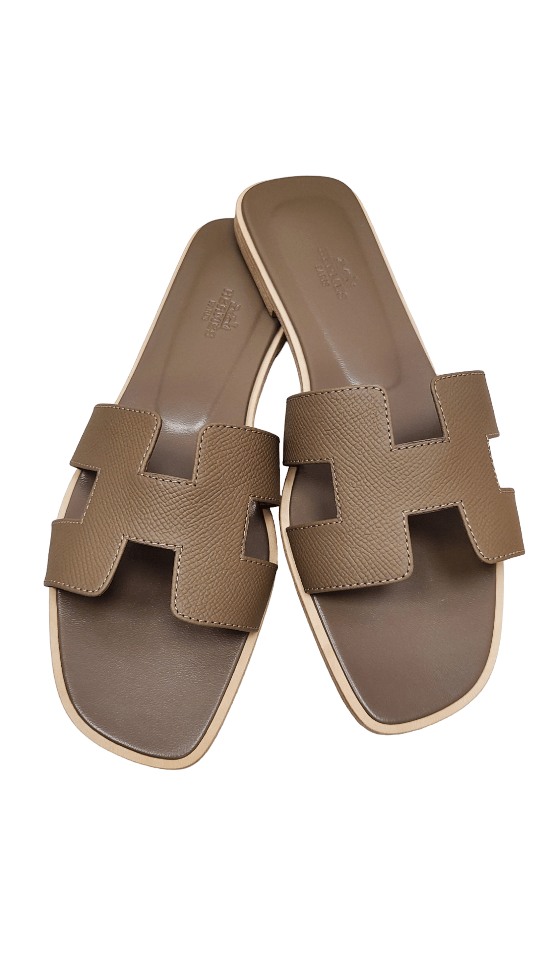 Hermès Hermes Oran Sandal Etoupe Epsom EU40 SKC1361