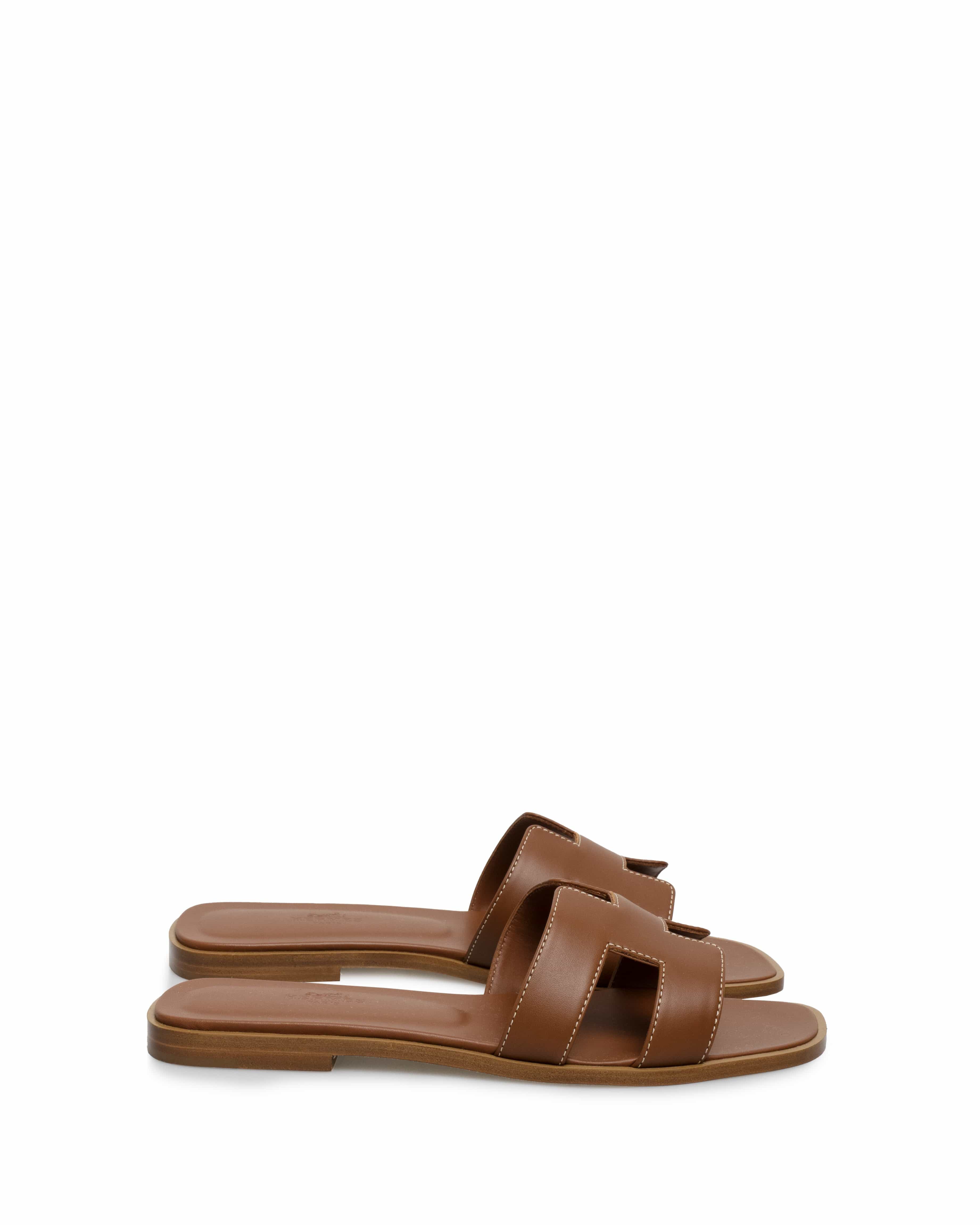 Hermès Hermes oran sandals Gold 38  - ASL1707