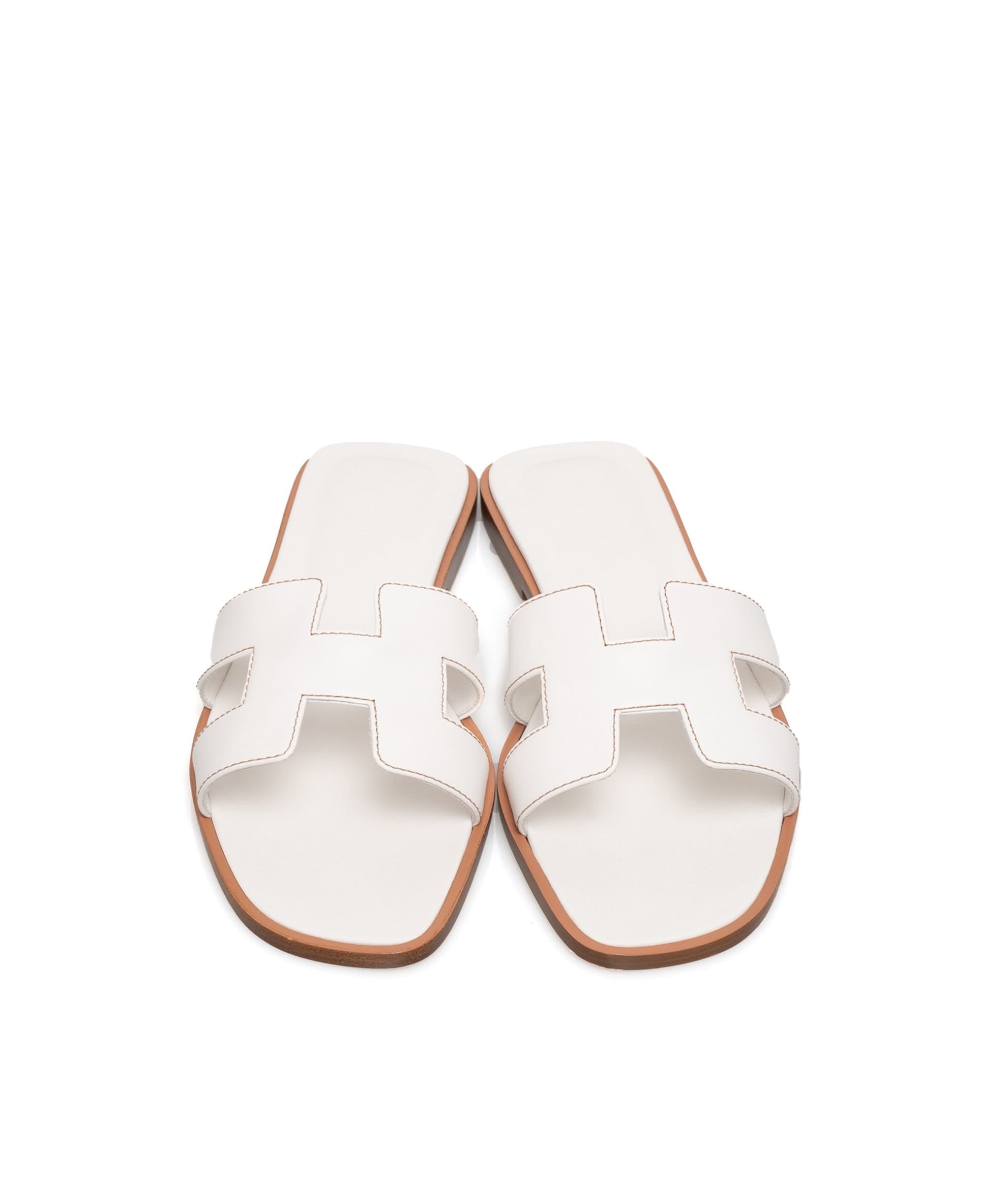 Hermès Hermes Oran White 36.5 Sandals - ADL1431