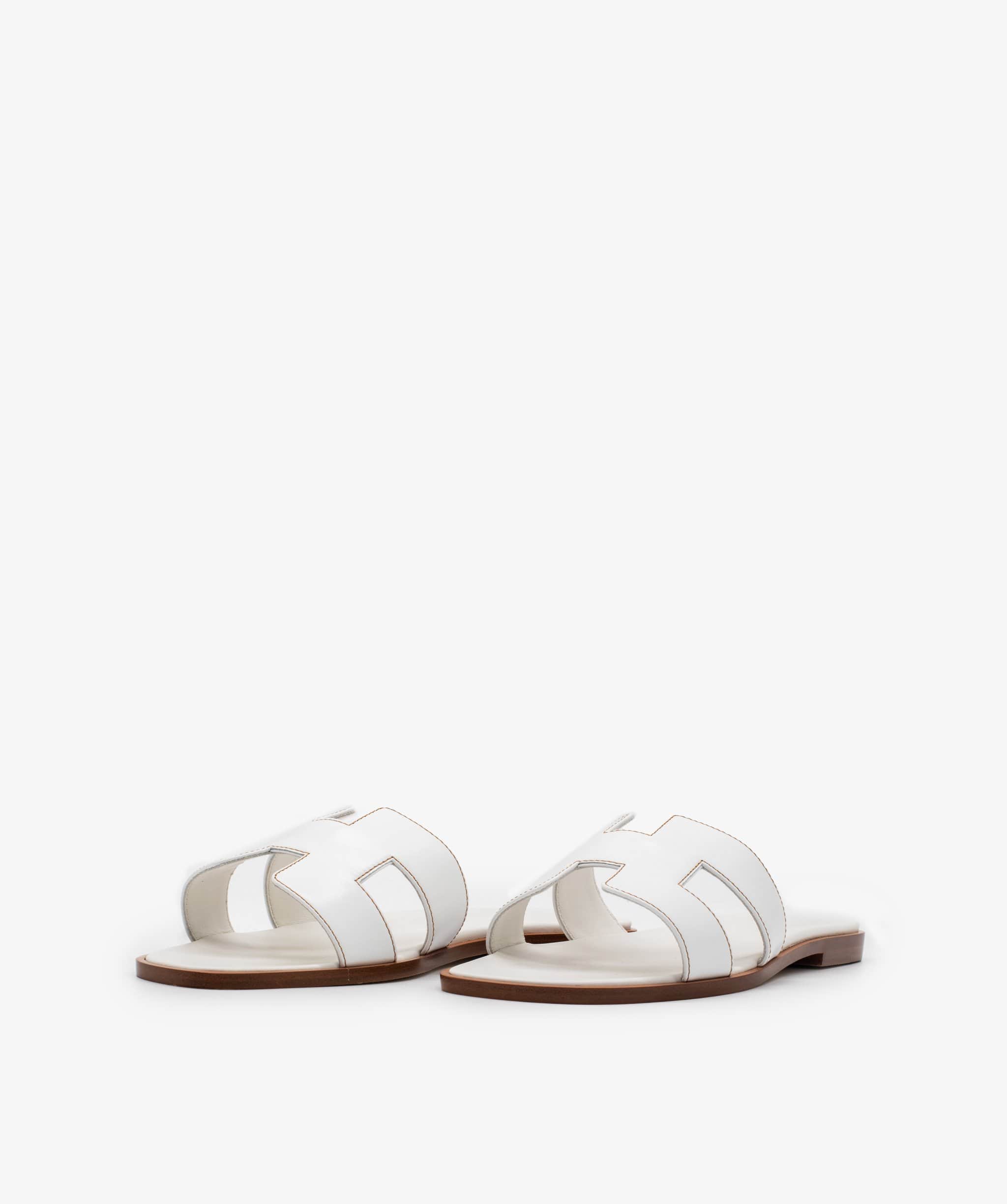 Hermès Hermès Sandals Oran White 39 - ASL1820