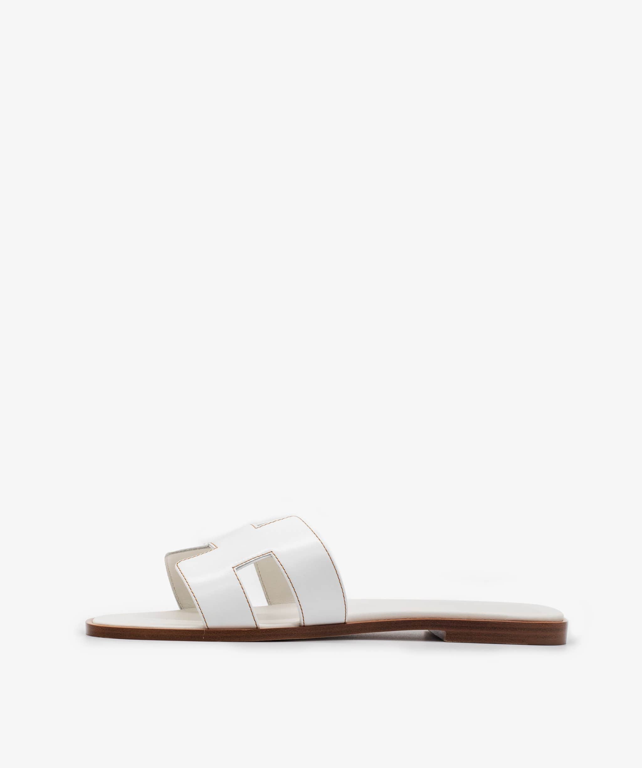 Hermès Hermès Sandals Oran White 39 - ASL1820