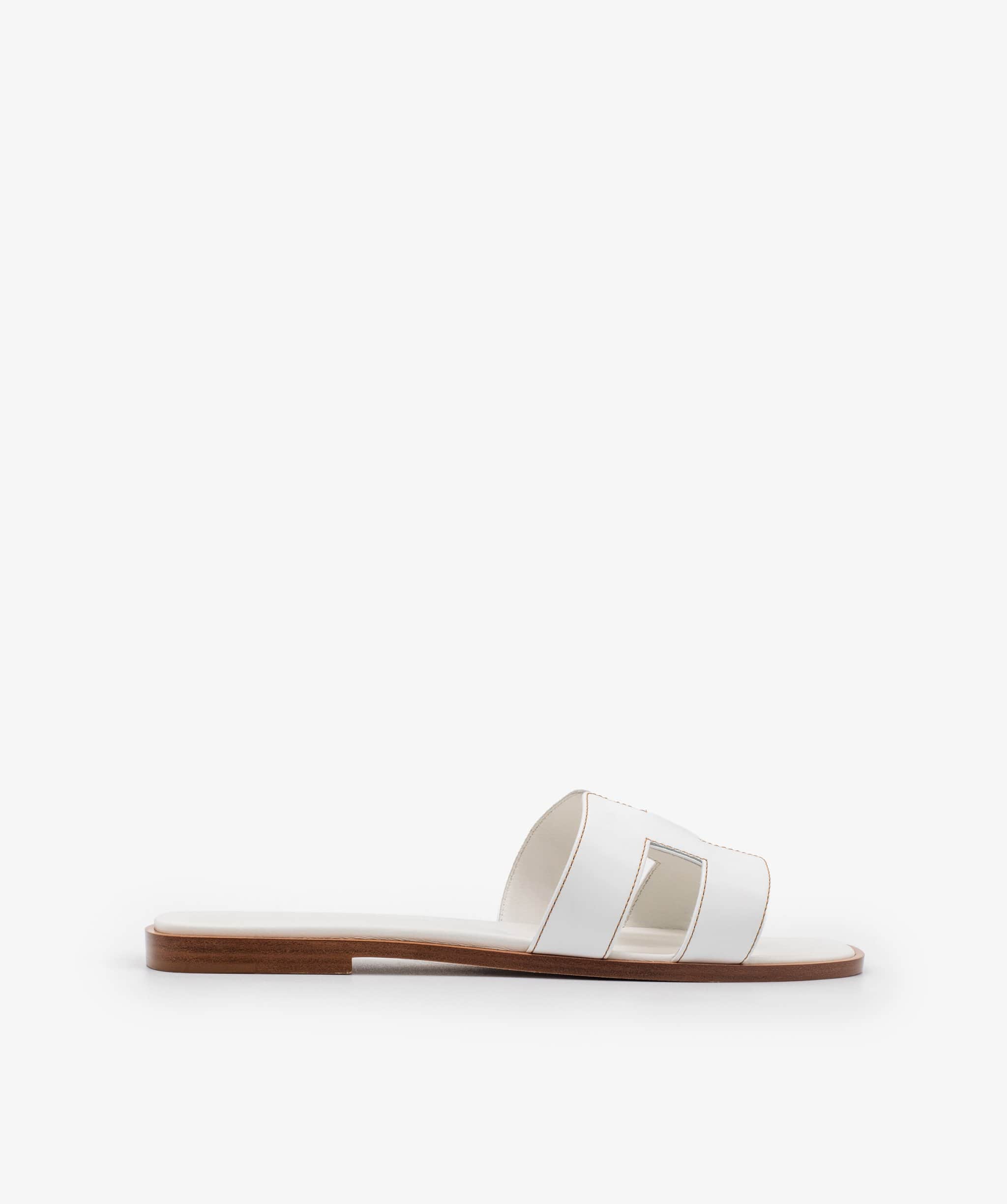 Hermès Hermès Sandals Oran White 39 - ASL1820