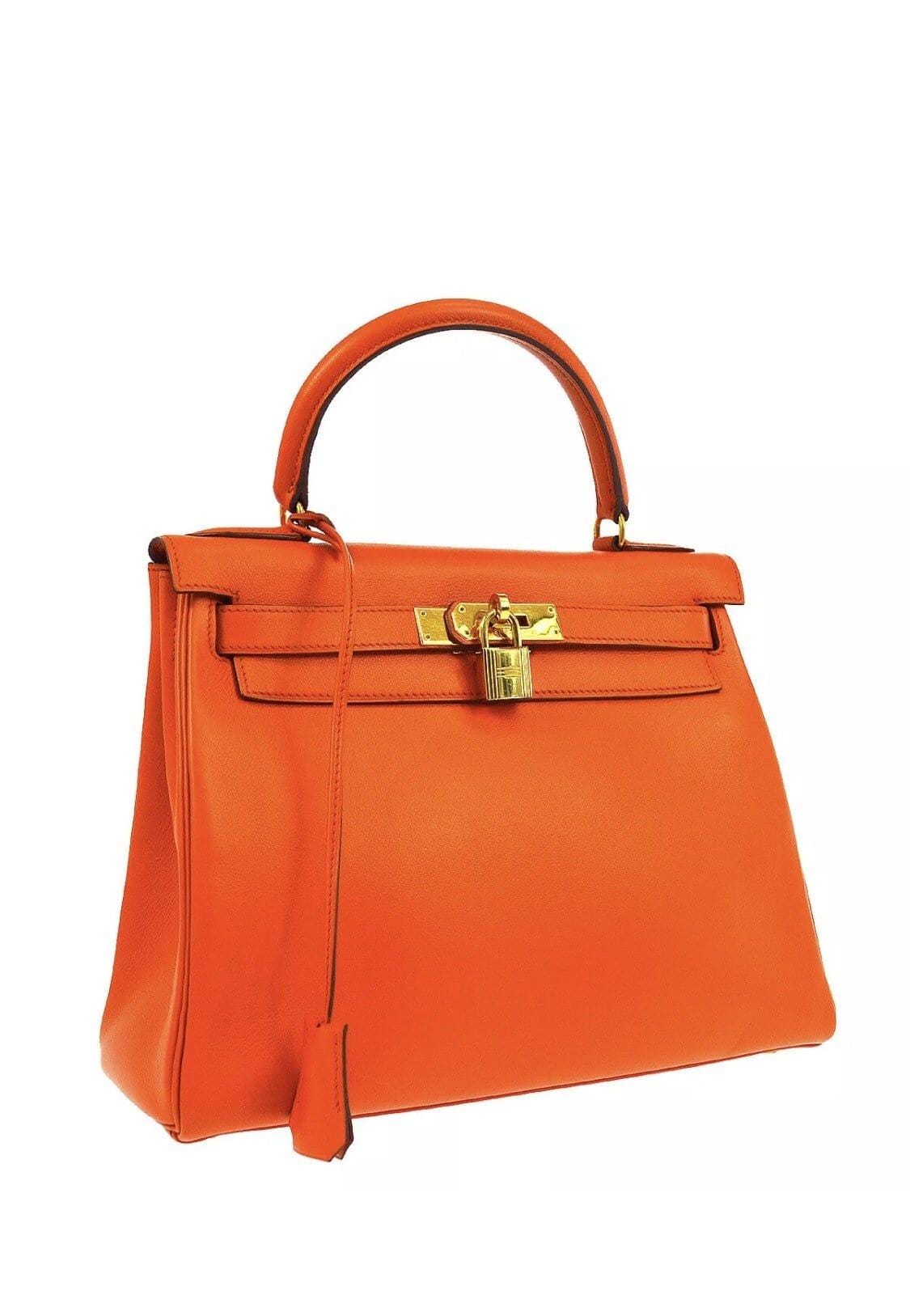 Hermès Hermès kelly 28 orange ghw