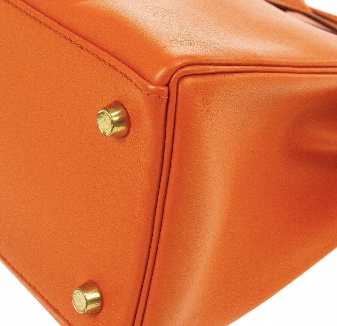 Hermès Hermès kelly 28 orange ghw