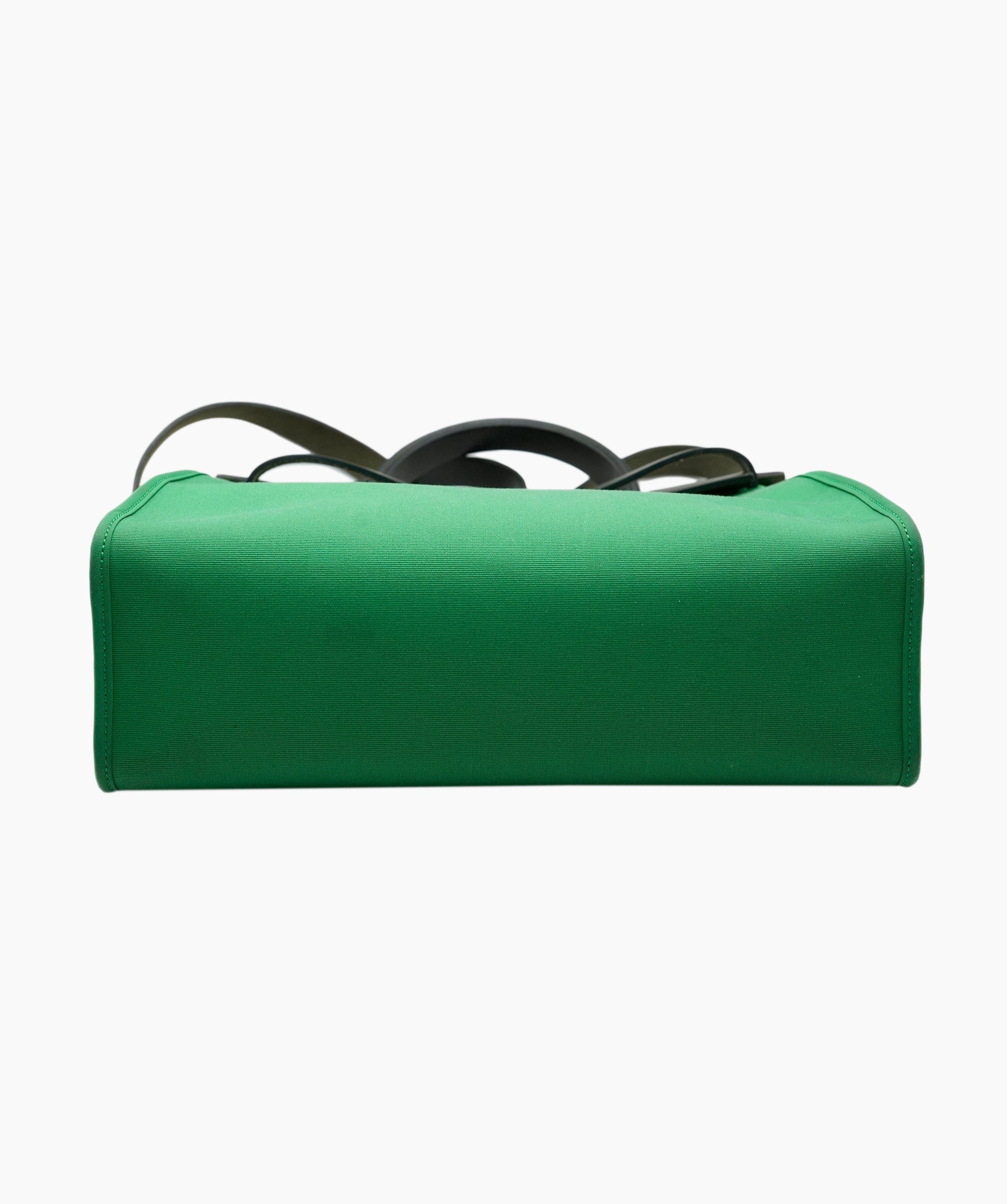 Hermes Hermes green and black Herbag, null 25.0cmX11.0cm AEC14336-FD