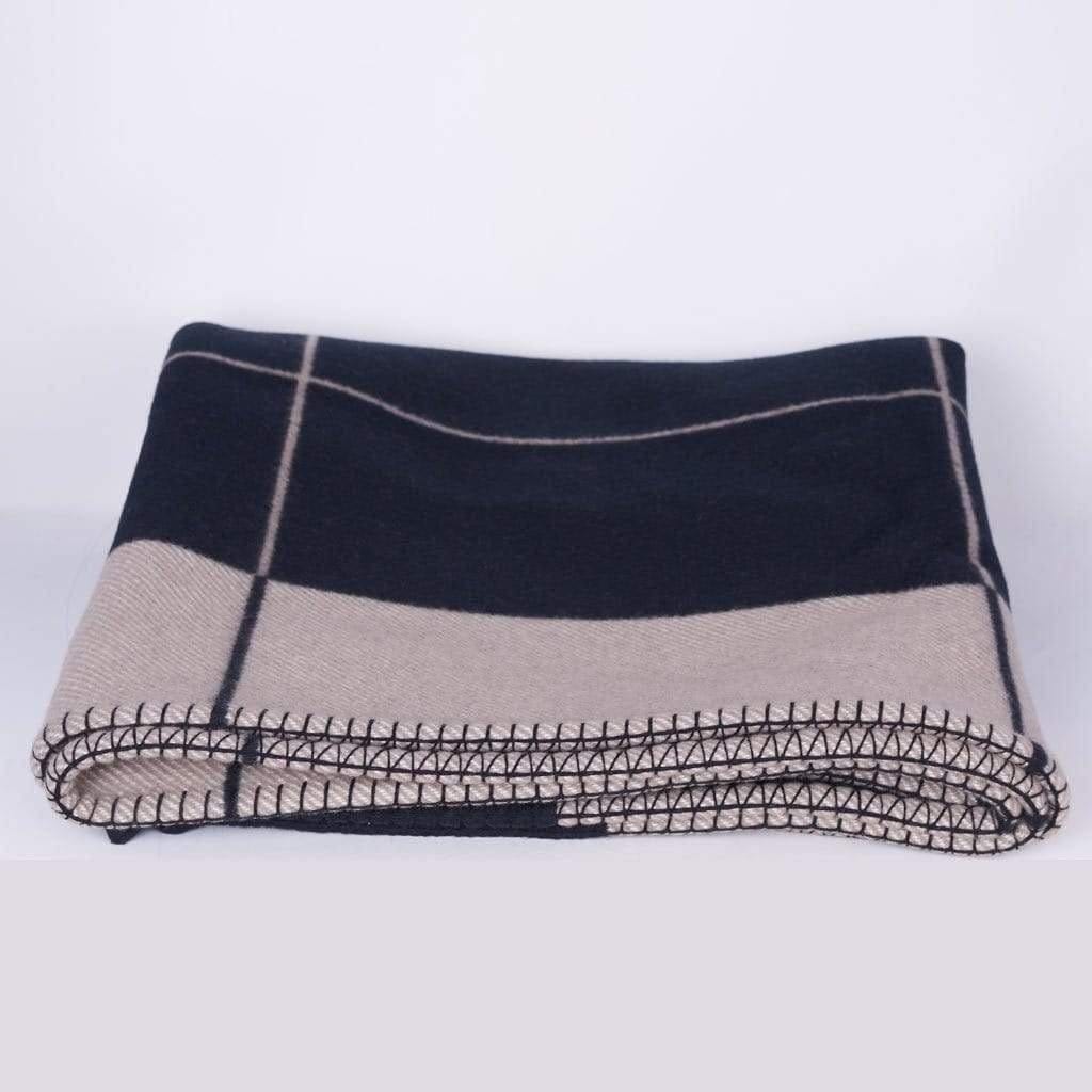 Hermès Hermes Avalon Blanket Black/ Grey/Beige