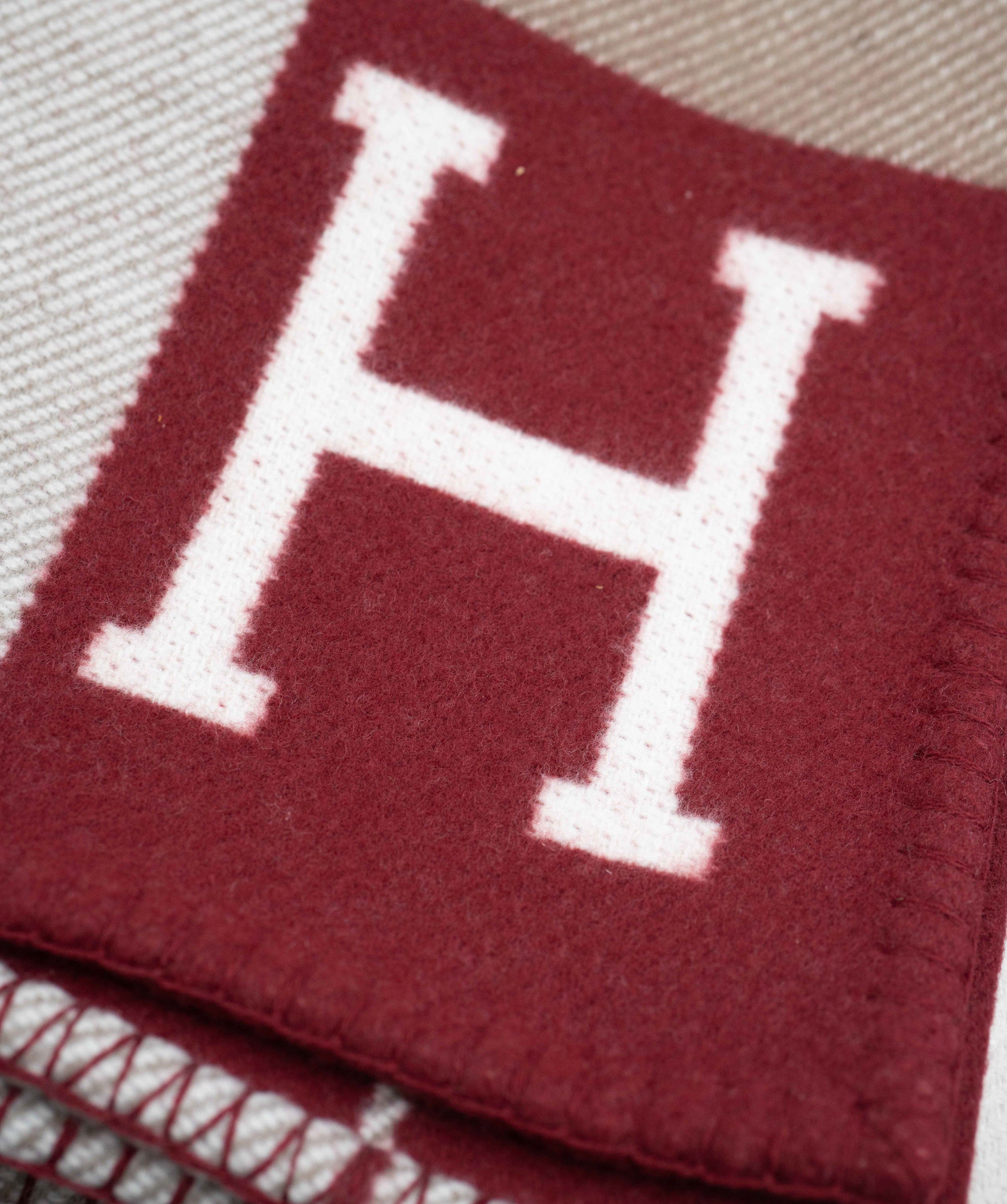 Hermès Hermès Avalon blanket Rouge H ASL6187