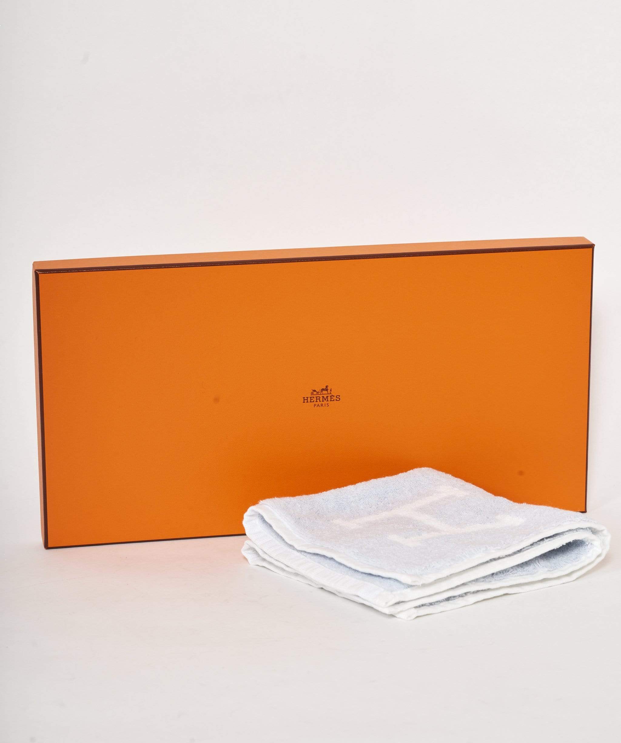 Hermès Hermes Avalon Epong white/blue hand towel