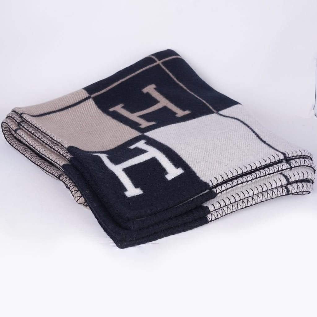 Hermès Hermes Avalon III Black, Beige, Grey Blanket