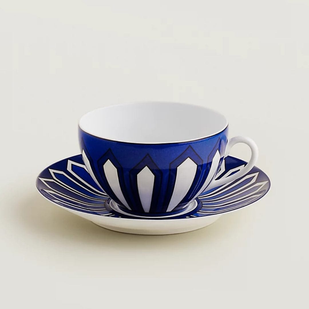 Hermès Hermes Bleus d'Ailleurs - Breakfast cup and saucer SKL1131