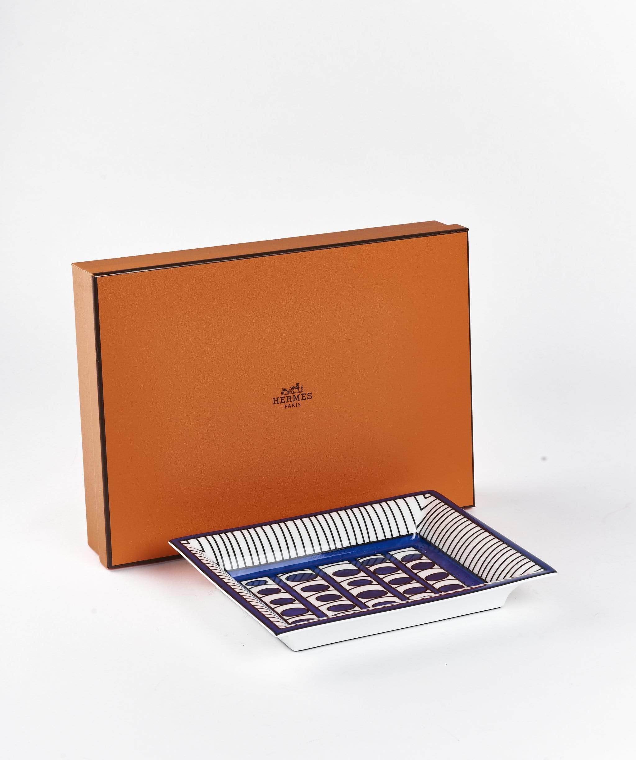 Hermès Hermès Change Tray Blue and White