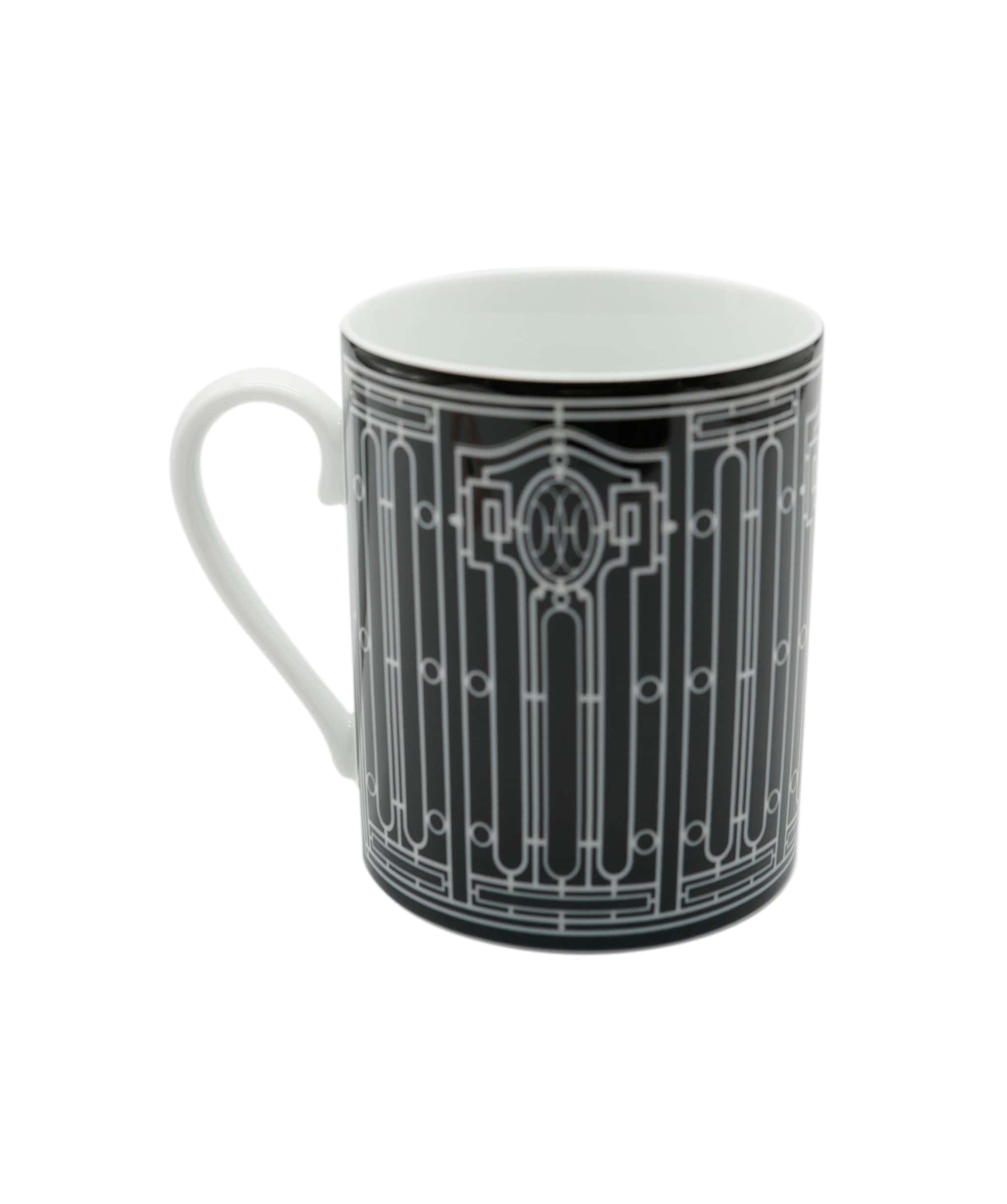 Hermès Hermès H Deco Mug Black ASL4585