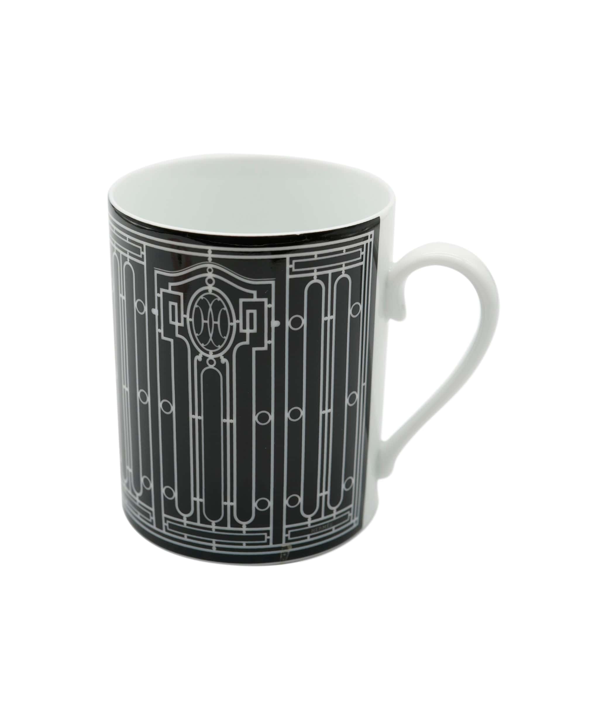 Hermès Hermès H Deco Mug Black ASL4585