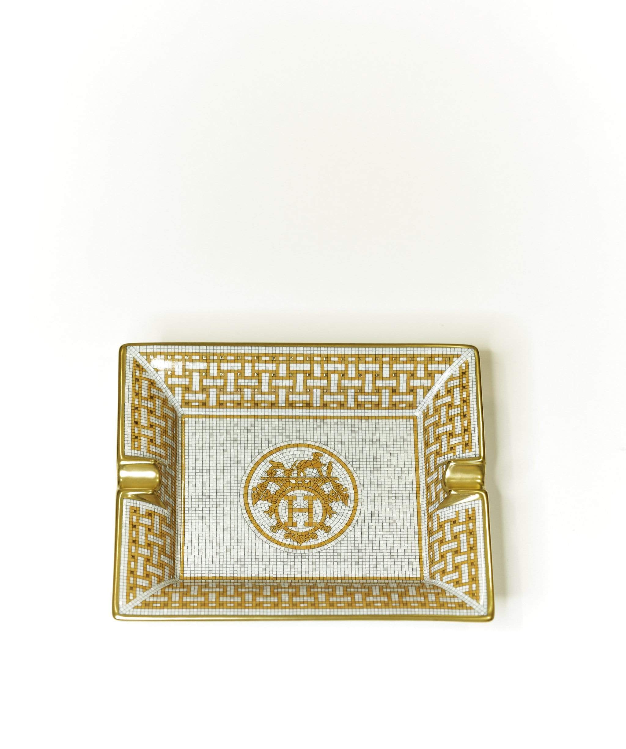 Hermès Hermès Mosaic Gold Change Tray