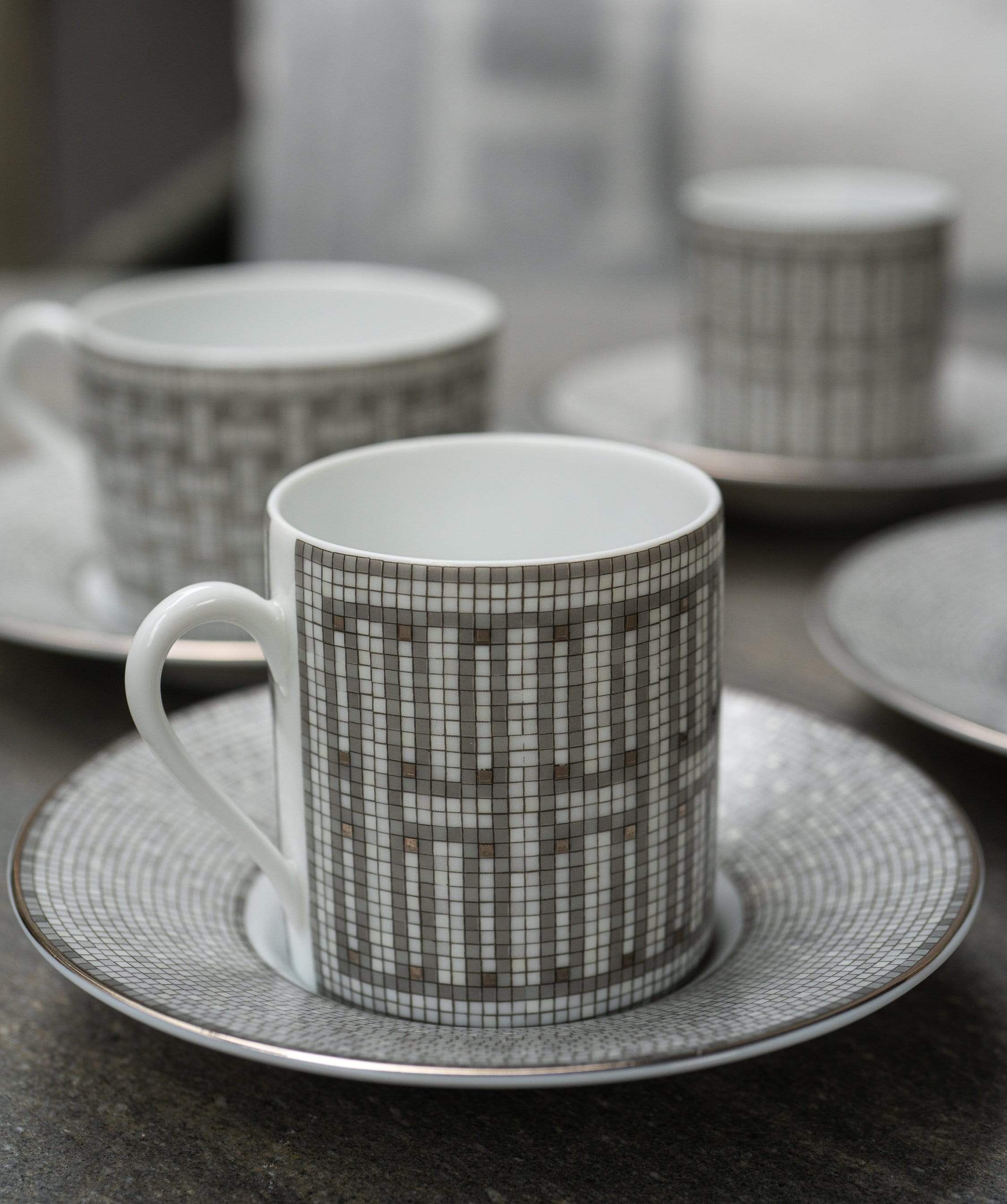 Hermès Hermes mosaique 24 platinum 2 cup set  - ASL1448