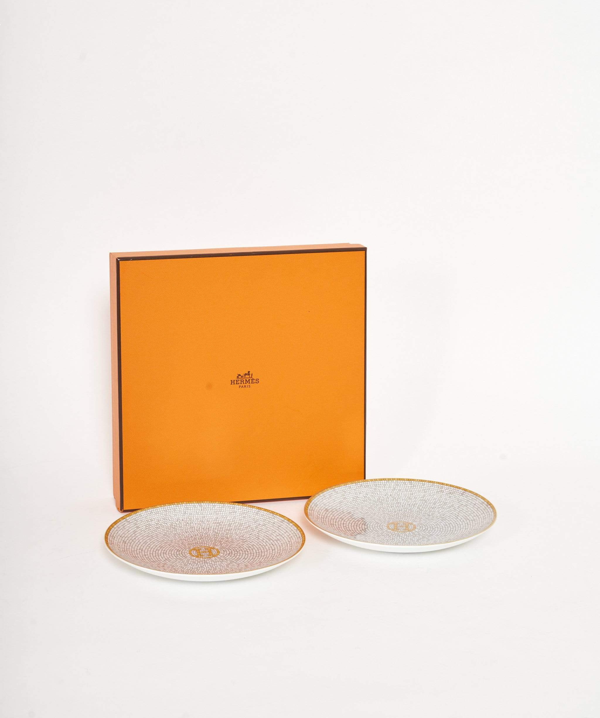 Hermès Hermes Mosaique au 24 bread and butter plate set includes two plates