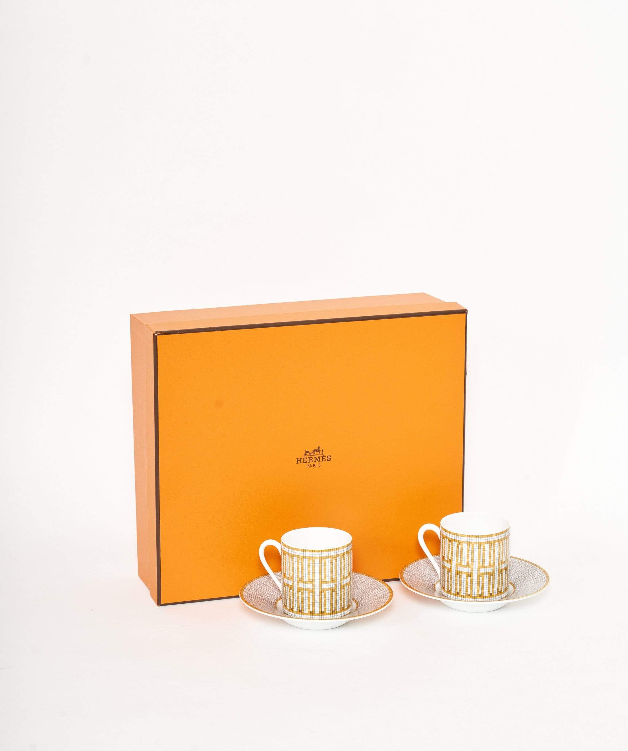 Hermès Hermes Mosaique Coffee set Gold