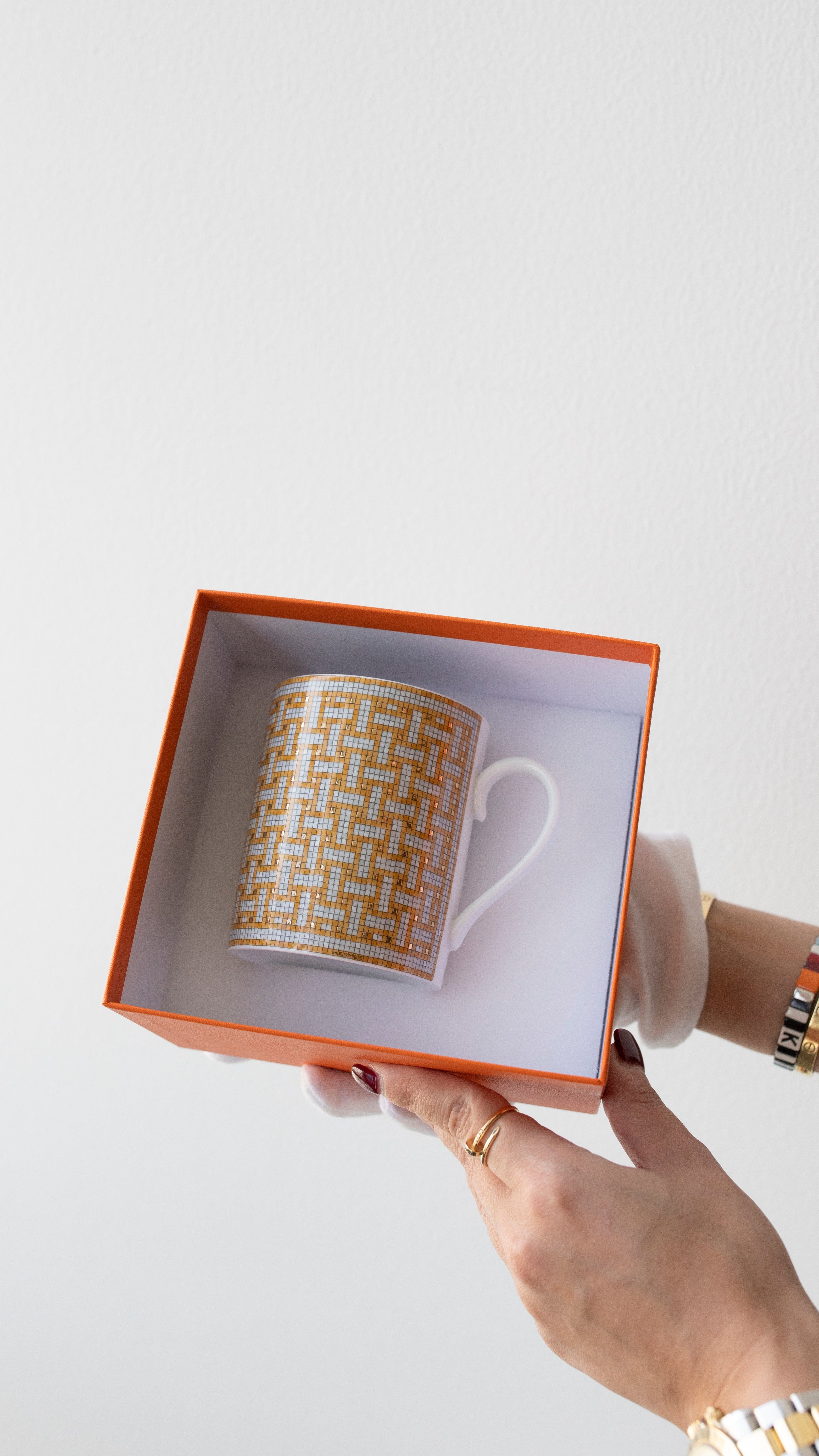 Hermès Hermes Mosaique Mug RJL1495