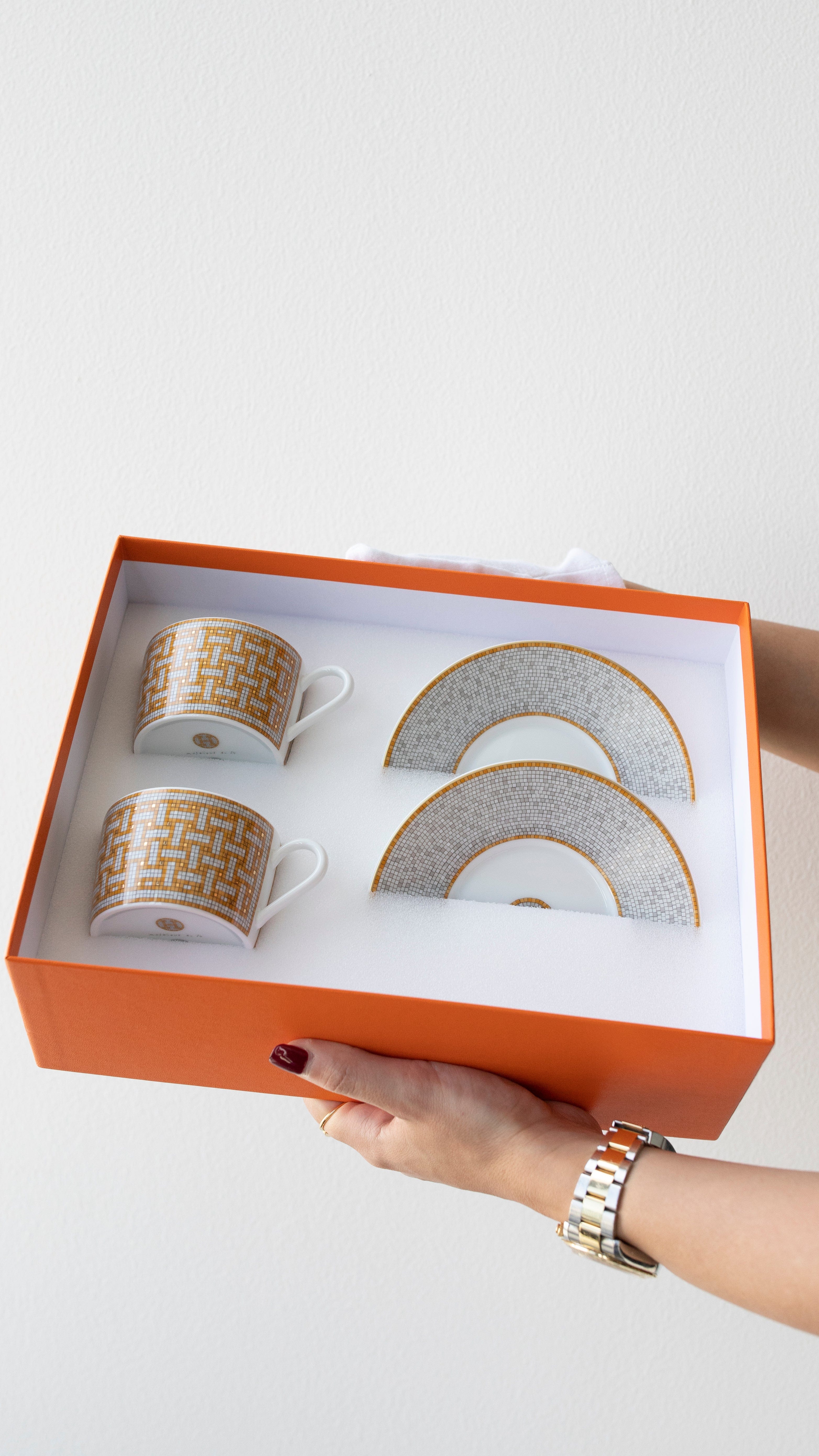 Hermès Hermes Mosaique Tea Cup Set RJL1467