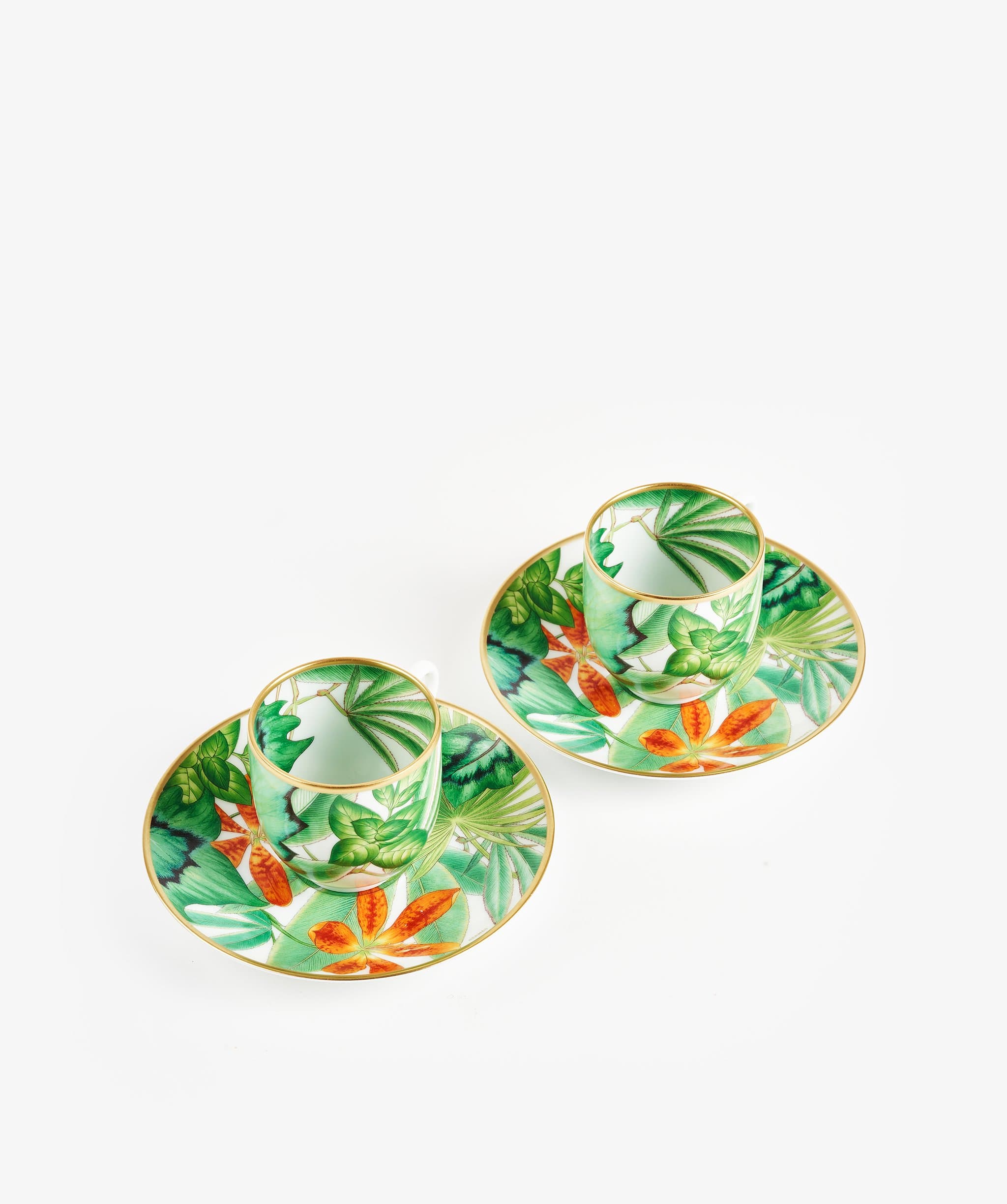 Hermès Hermes Passifolia Coffee Cup and Saucer