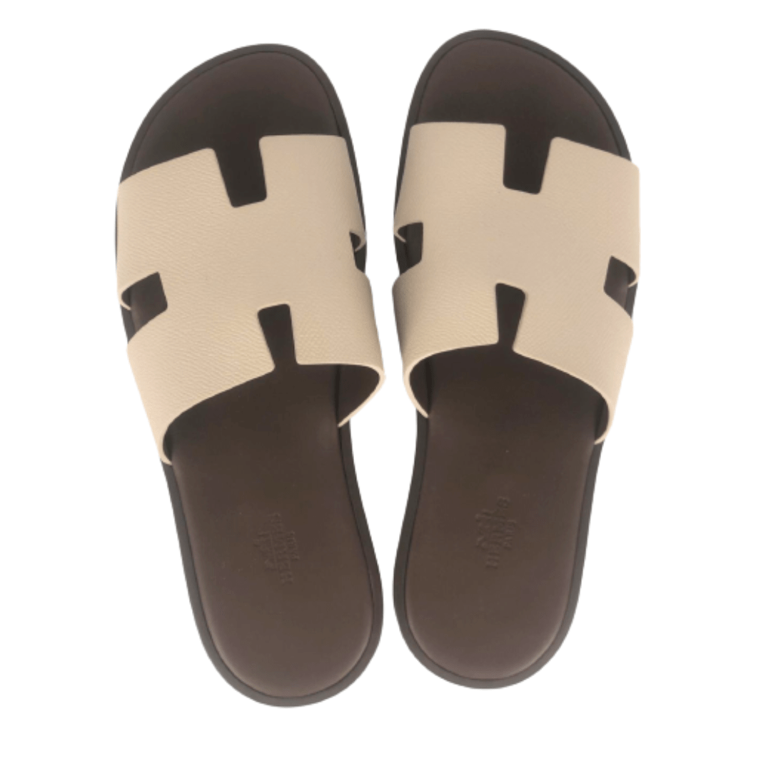 Hermès Izmir Sandals Gold Size 41.5 7496