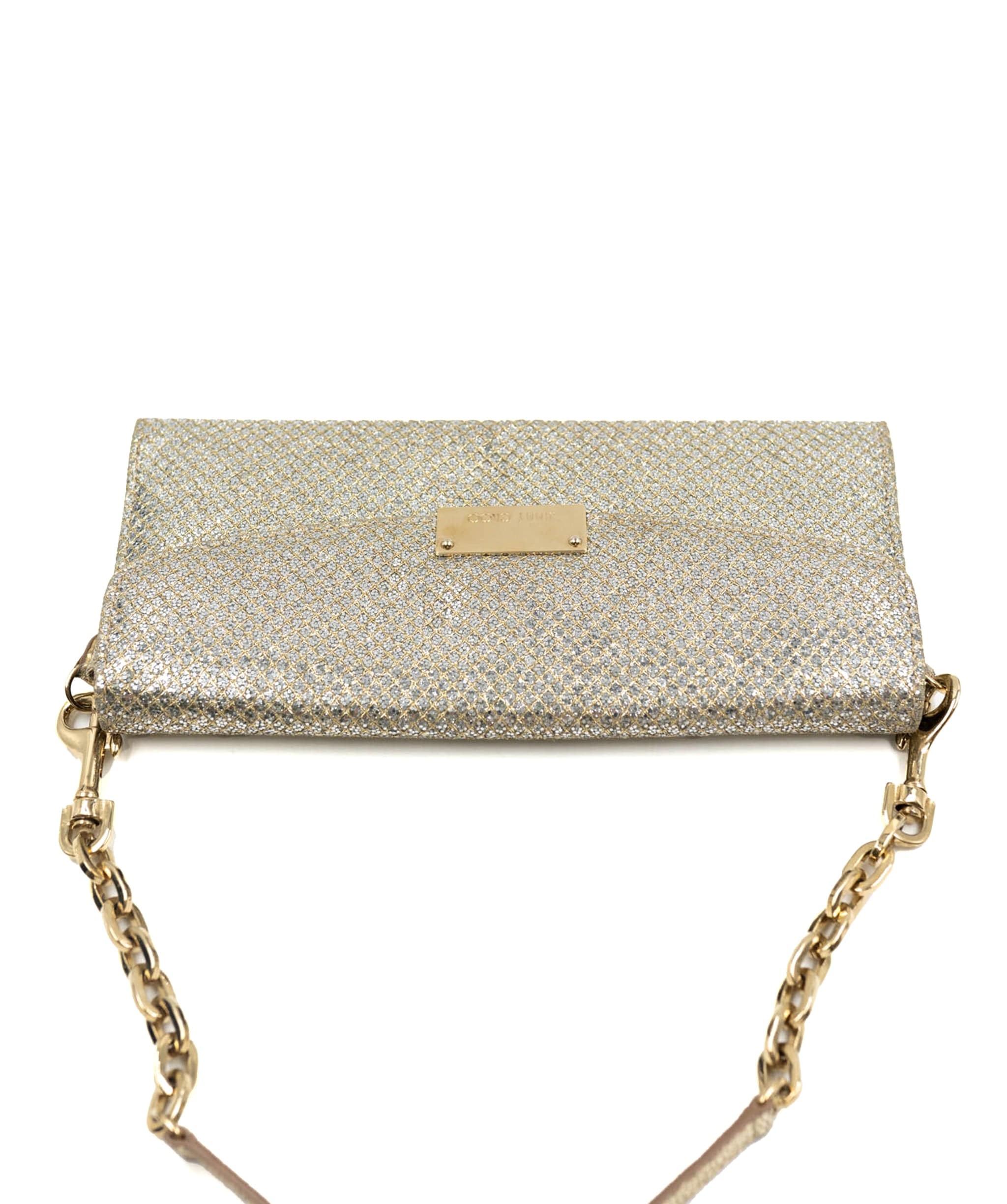 Jimmy Choo Jimmy Choo fold over clutch bag with GHW MW2869