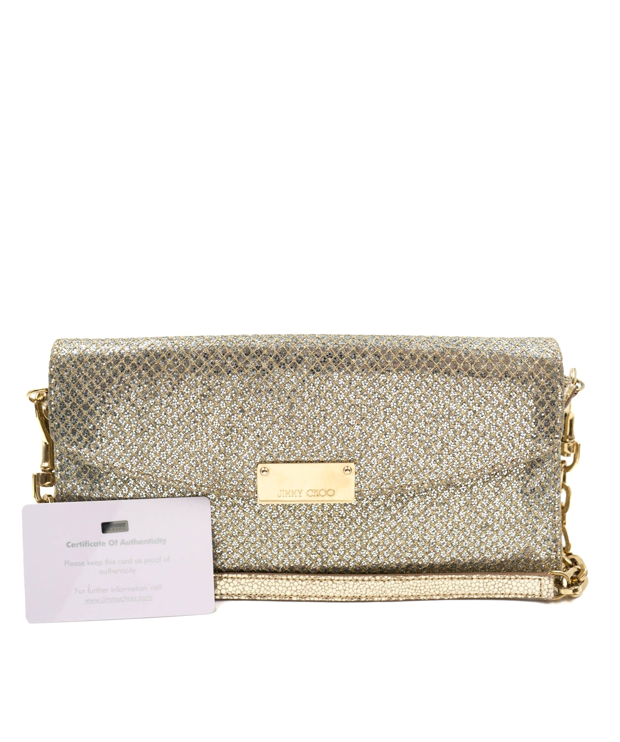 Jimmy Choo Jimmy Choo fold over clutch bag with GHW MW2869