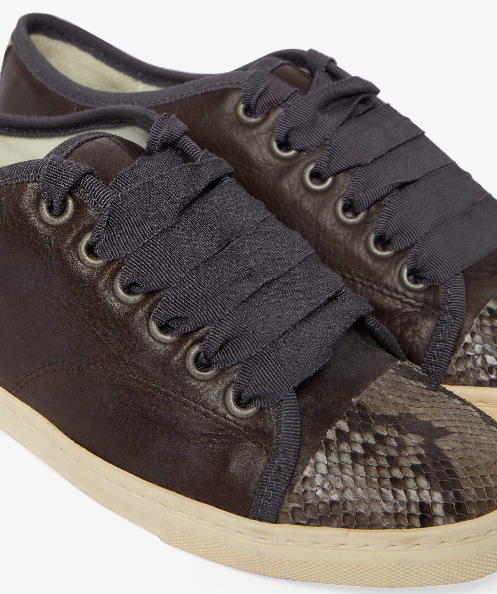 Lanvin Lanvin Brown Python Sneakers 36 EU