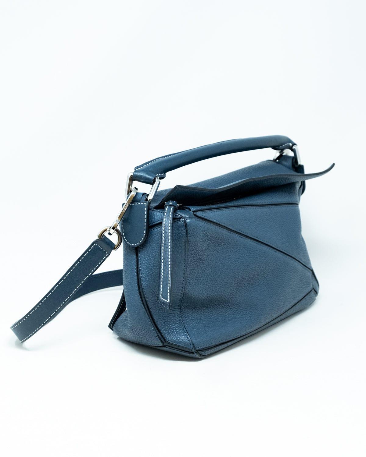 Loewe Loewe Blue Leather Puzzle Bag - AGL1766