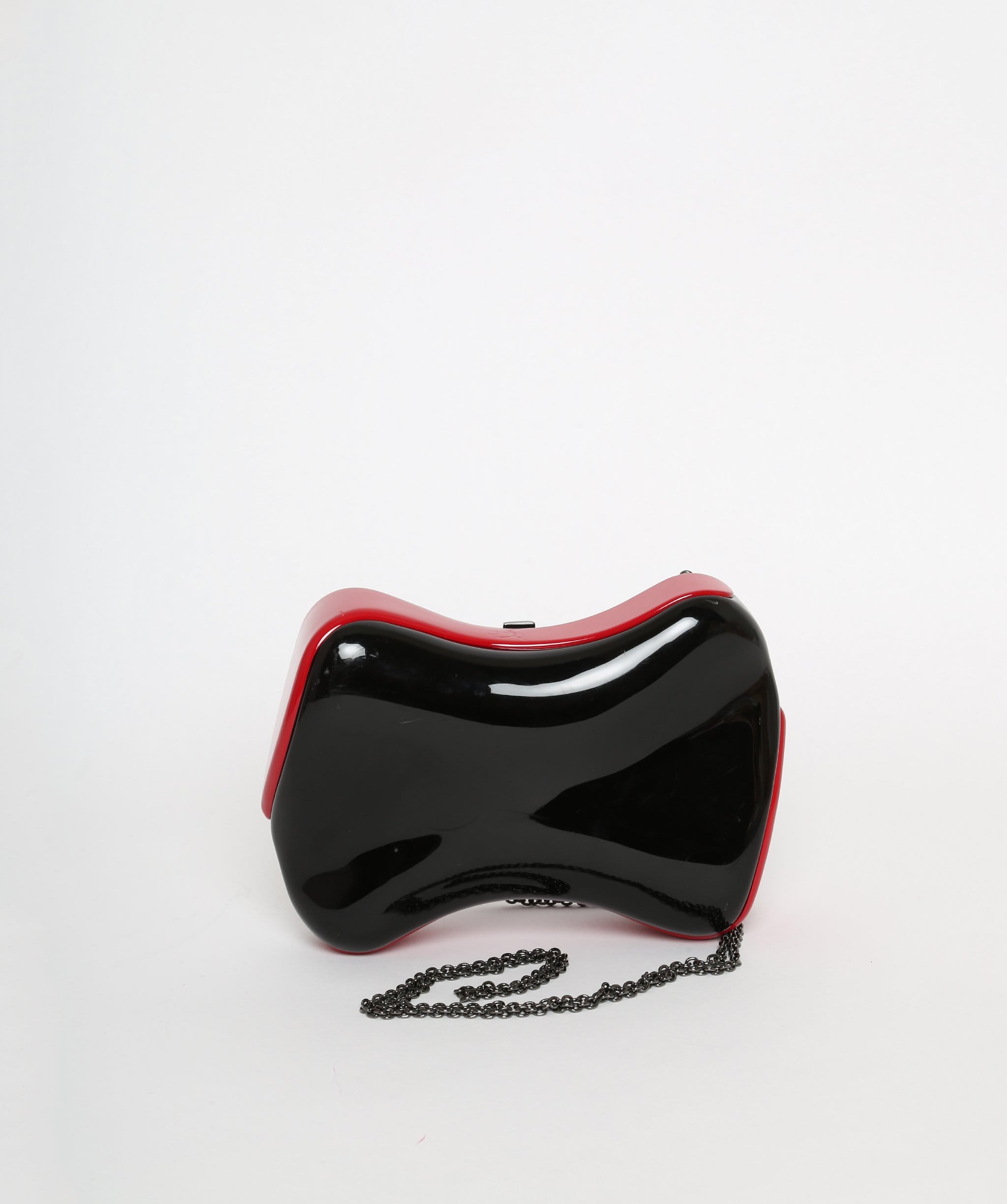 Louboutin Christian Louboutin Red Black Shoepeaks Clutch