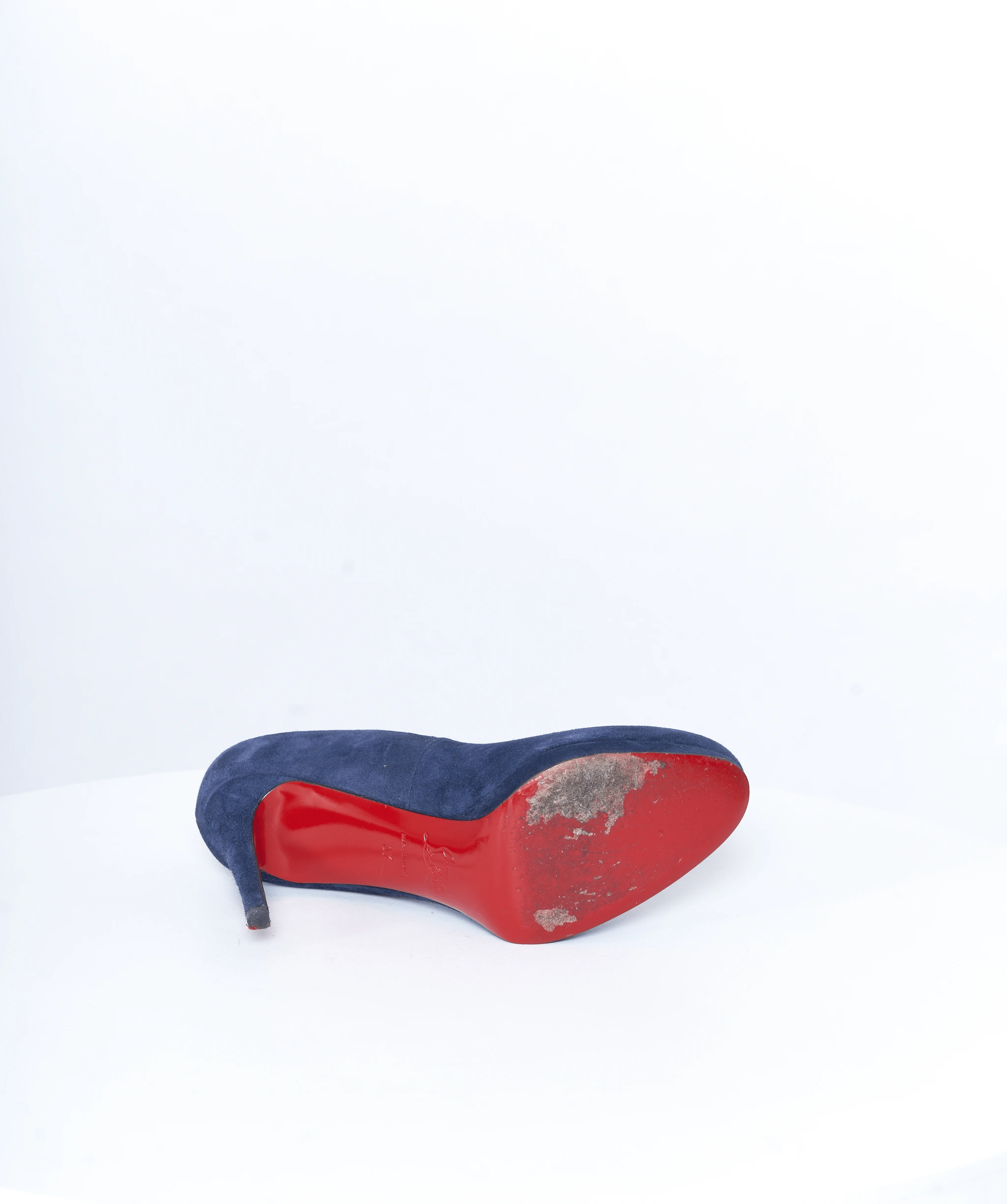 Louboutin Christian Loboutain navy heels 37