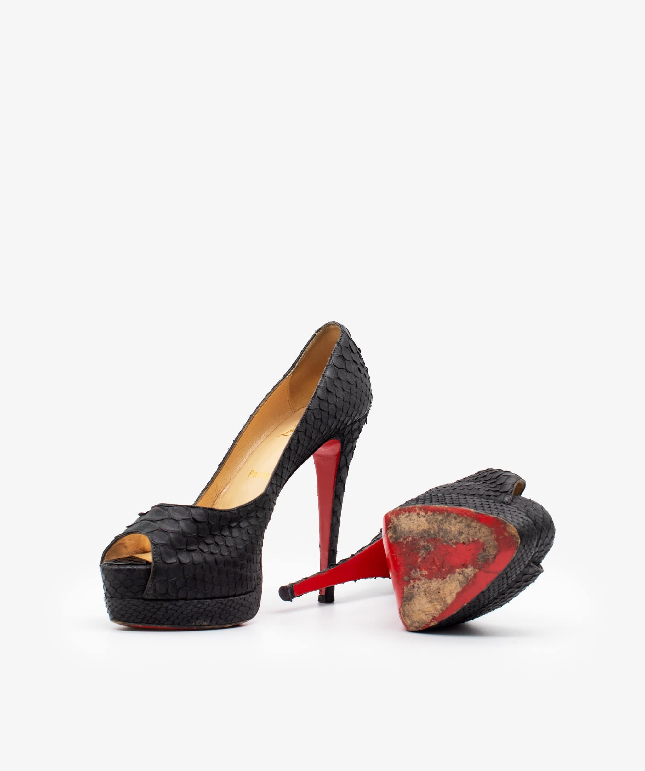 Louboutin Christian Louboutin Python Leather Pumps