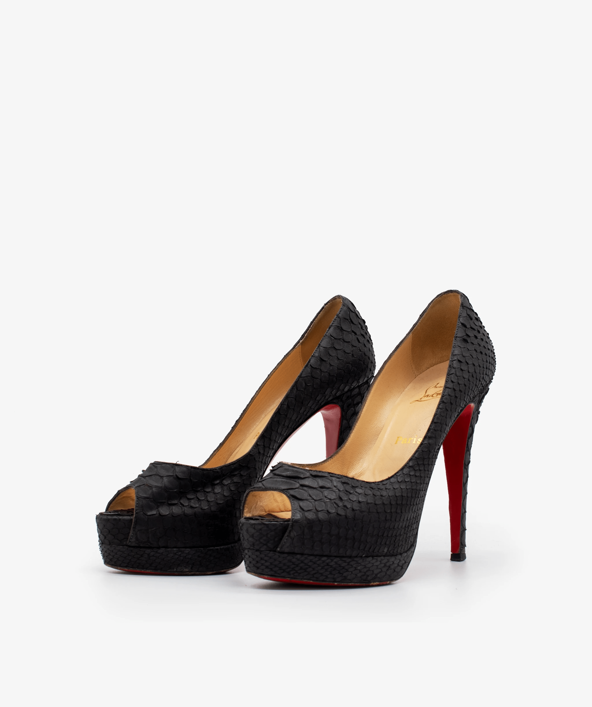 Louboutin Christian Louboutin Python Leather Pumps