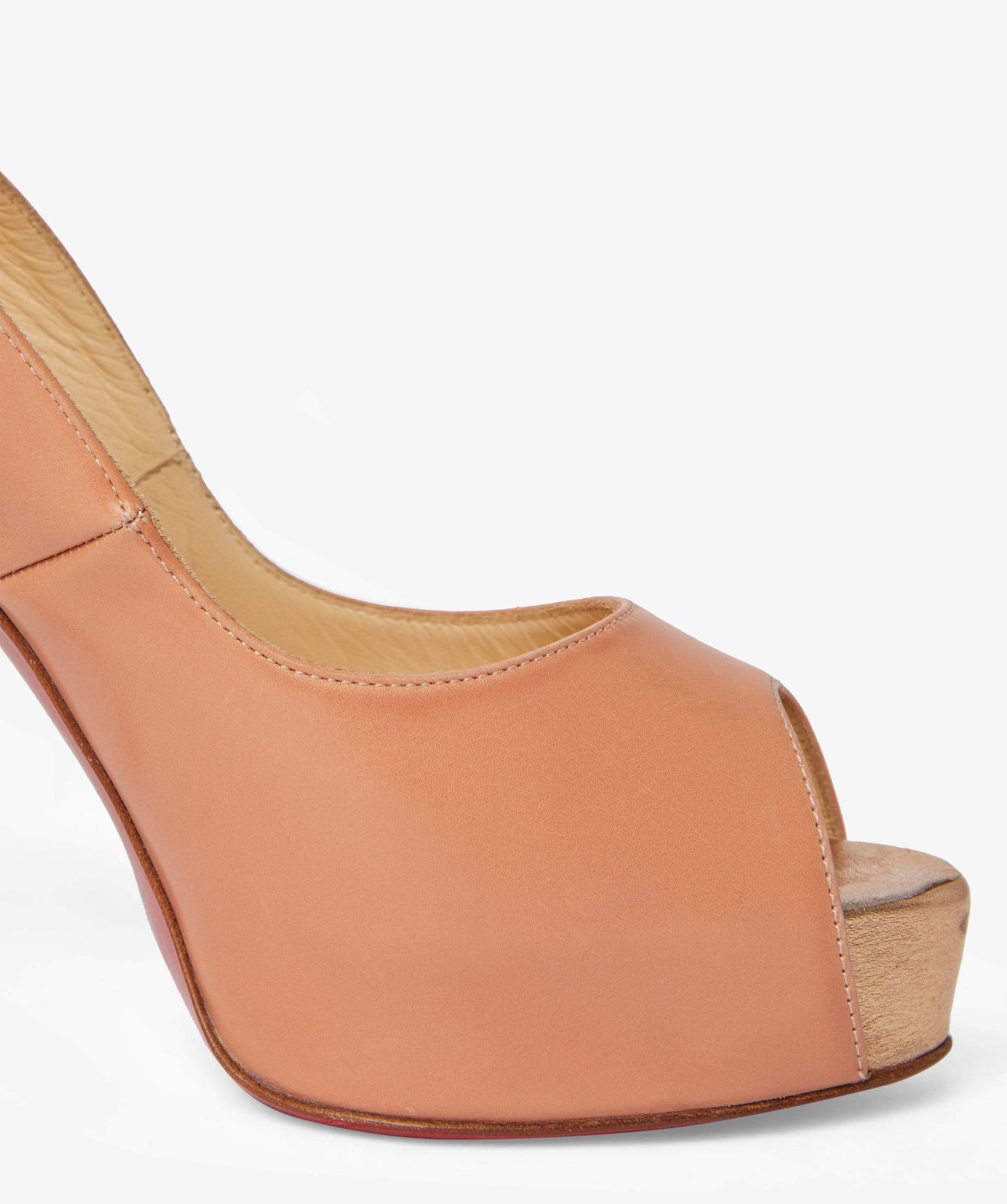 Louboutin Louboutin Peach Gold Heels 36.5EU