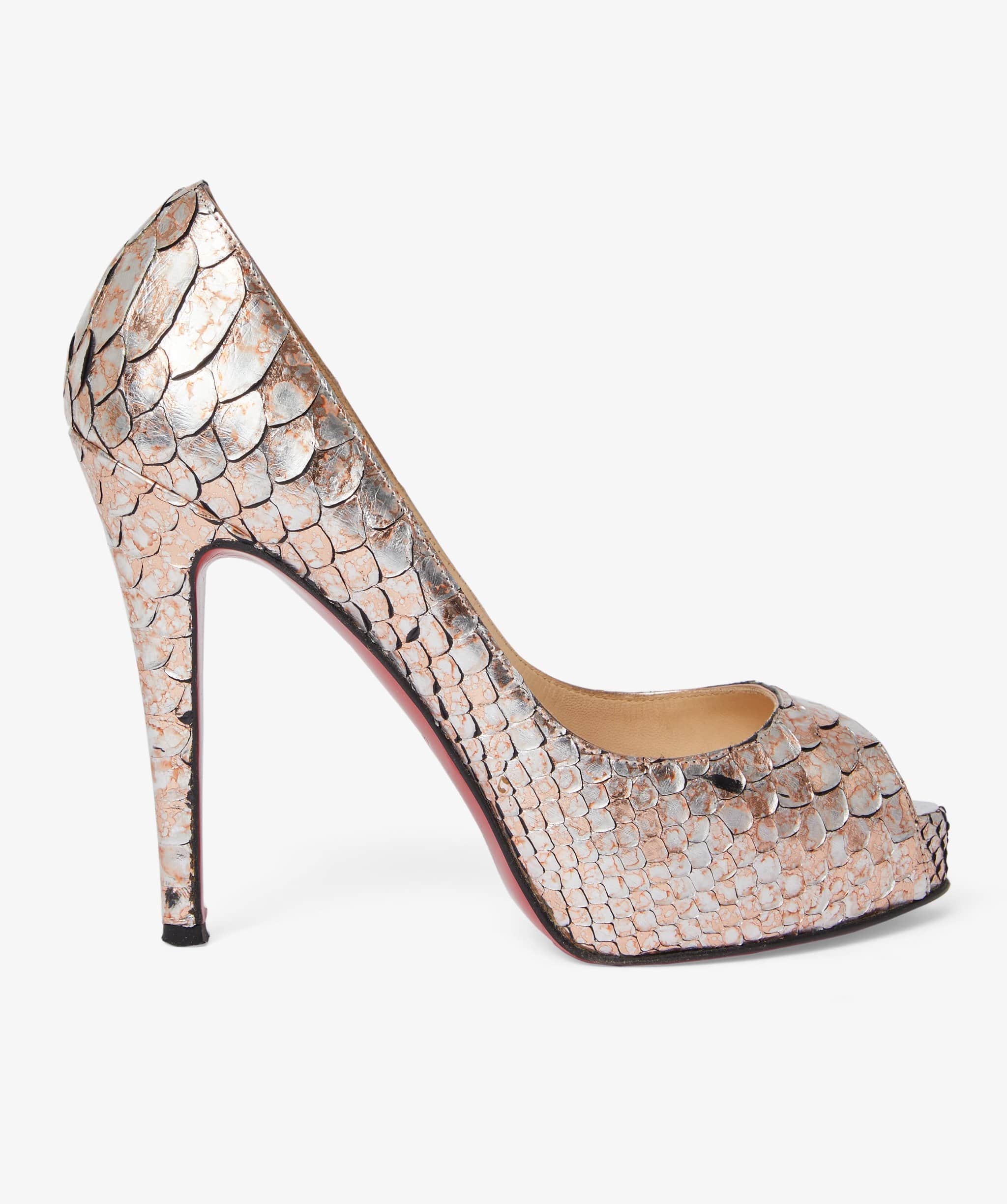 Louboutin Louboutin Python So Kate Metallic Pumps 36.5 EU