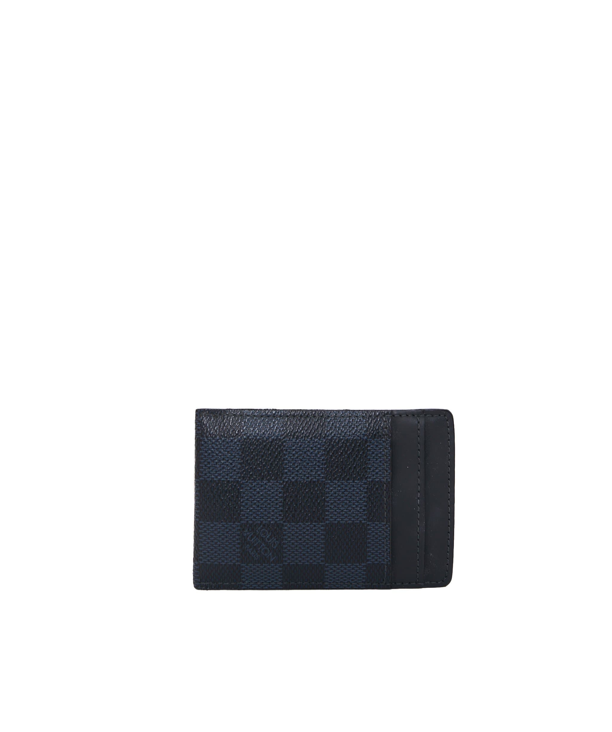 Louis Vuitton Louis vuitton black damier card holder with clip  - ADL1087