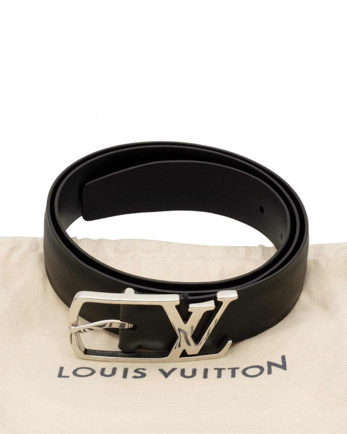 Louis Vuitton Louis Vuitton Black Leather Belt  - AGL1507