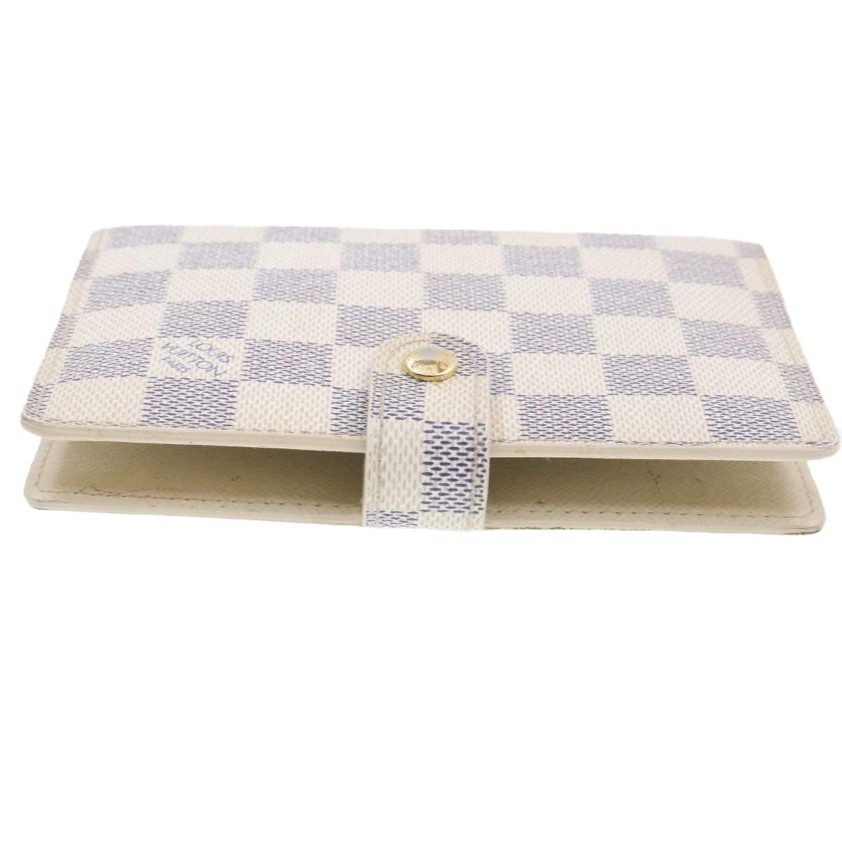 Louis Vuitton LOUIS VUITTON Damier Azur Agenda PM Day Planner Cover CA3037