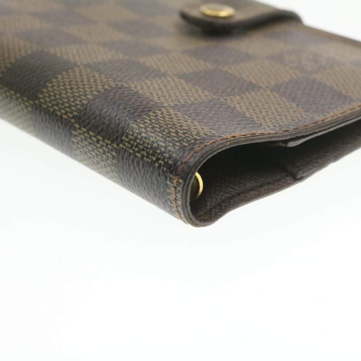 Louis Vuitton LOUIS VUITTON Damier Ebene Agenda PM Day Planner Cover CA0055