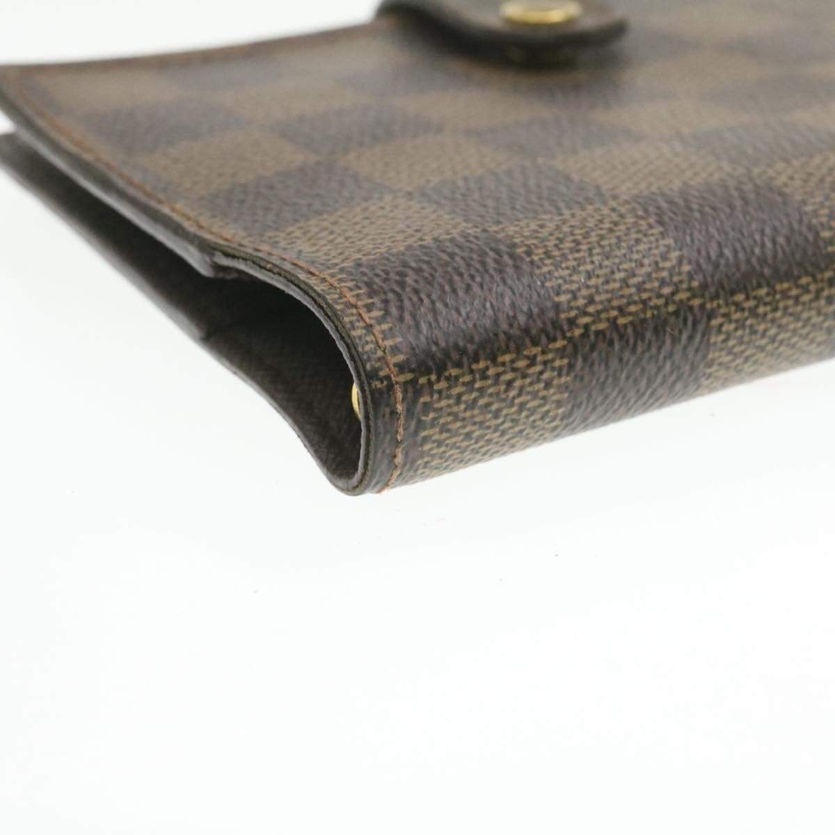 Louis Vuitton LOUIS VUITTON Damier Ebene Agenda PM Day Planner Cover CA0055