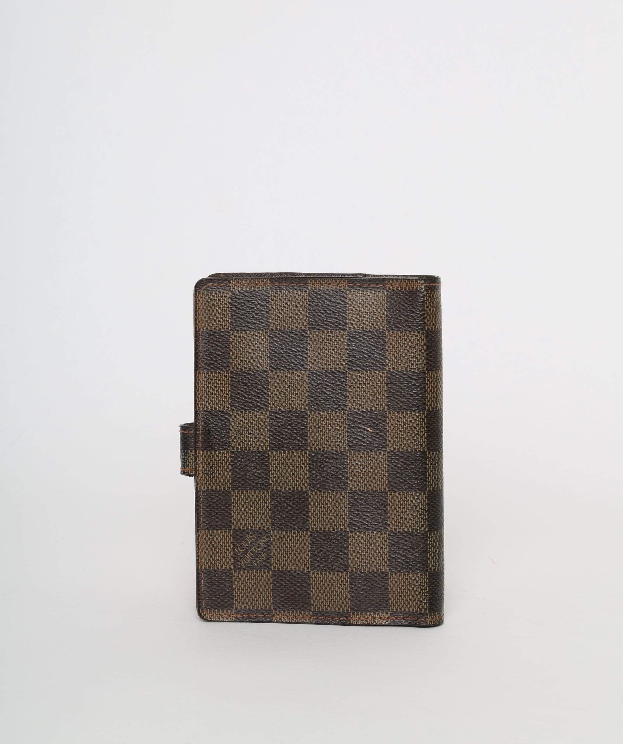 Louis Vuitton LOUIS VUITTON Damier Ebene Agenda PM Day Planner Cover CA0055