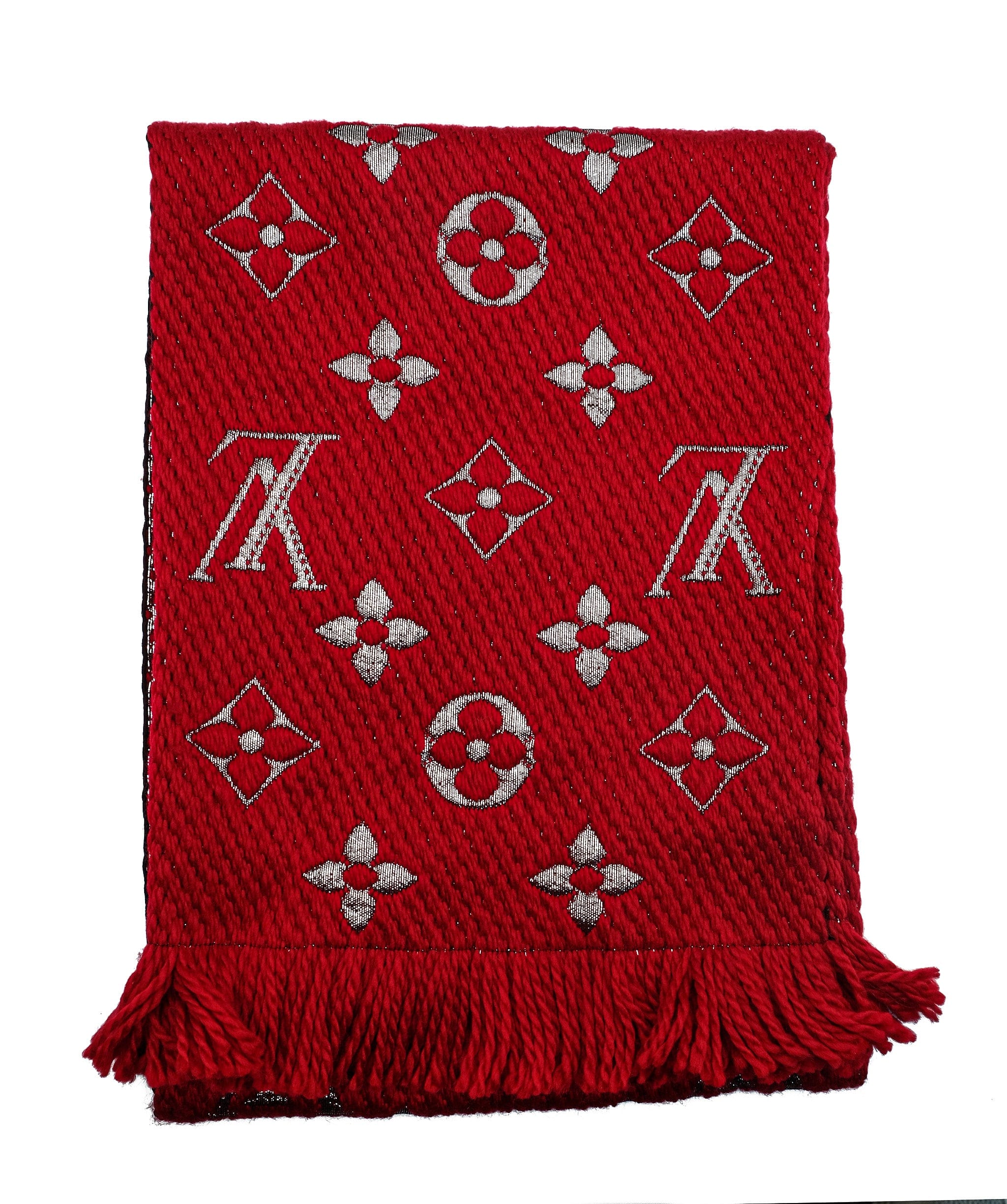 Louis Vuitton Louis Vuitton Knit Scarf Red RJL1843