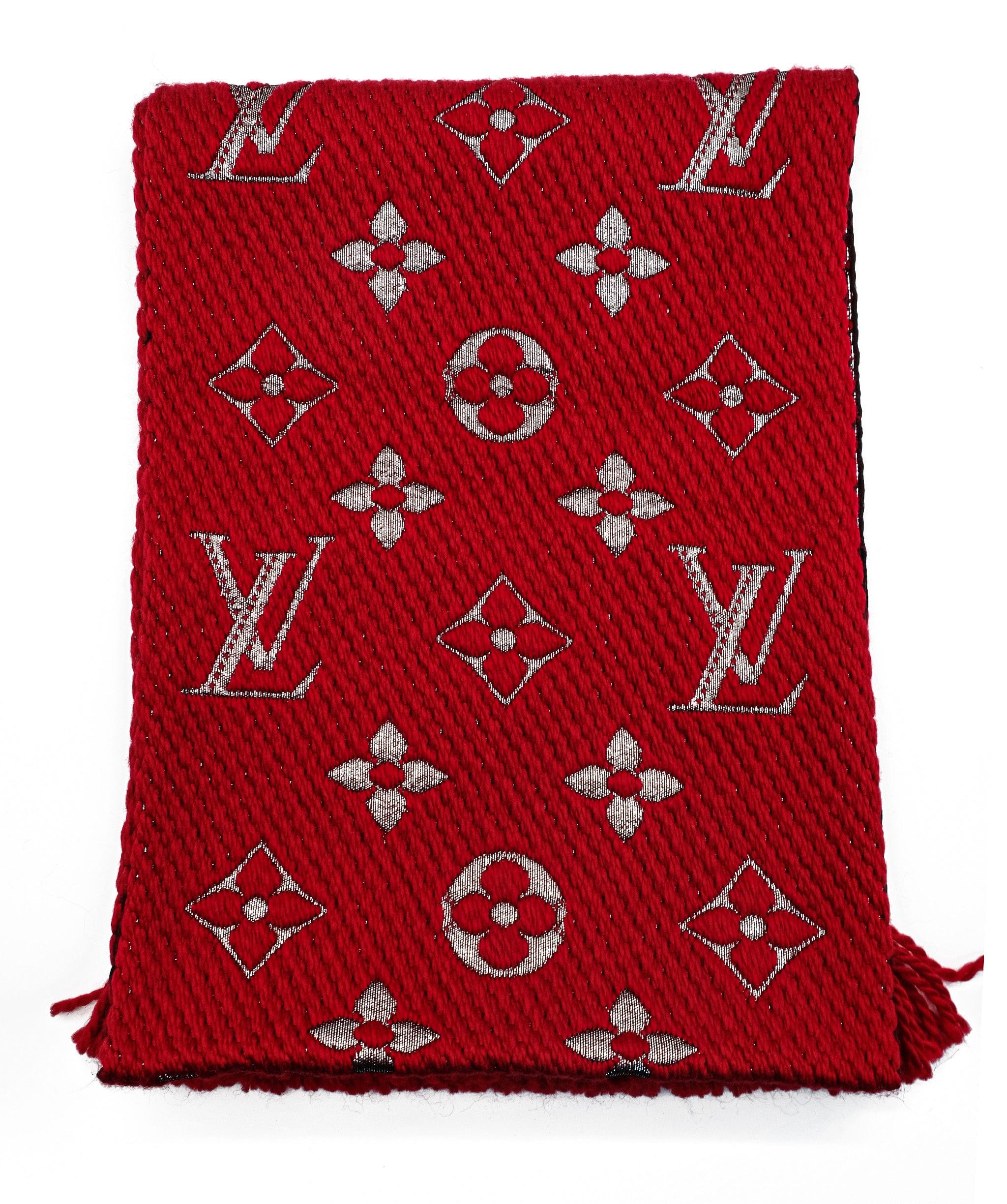 Louis Vuitton Louis Vuitton Knit Scarf Red RJL1843