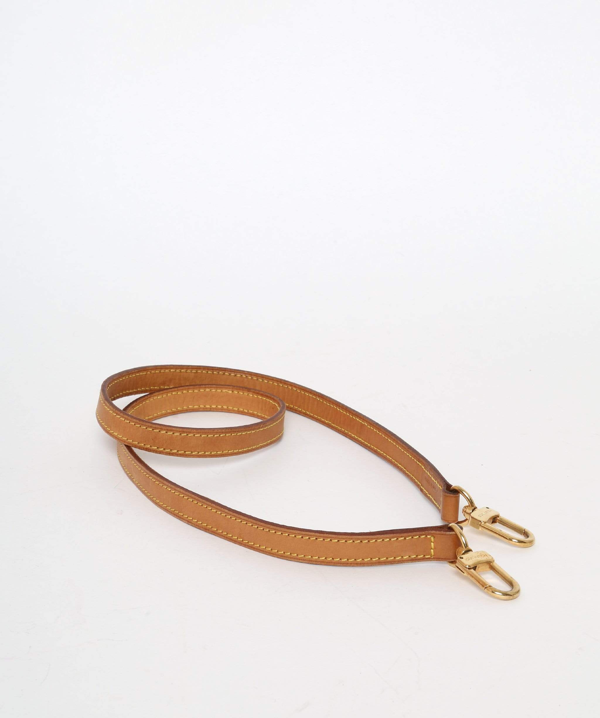 Louis Vuitton LOUIS VUITTON Leather Shoulder Strap 100cm LV