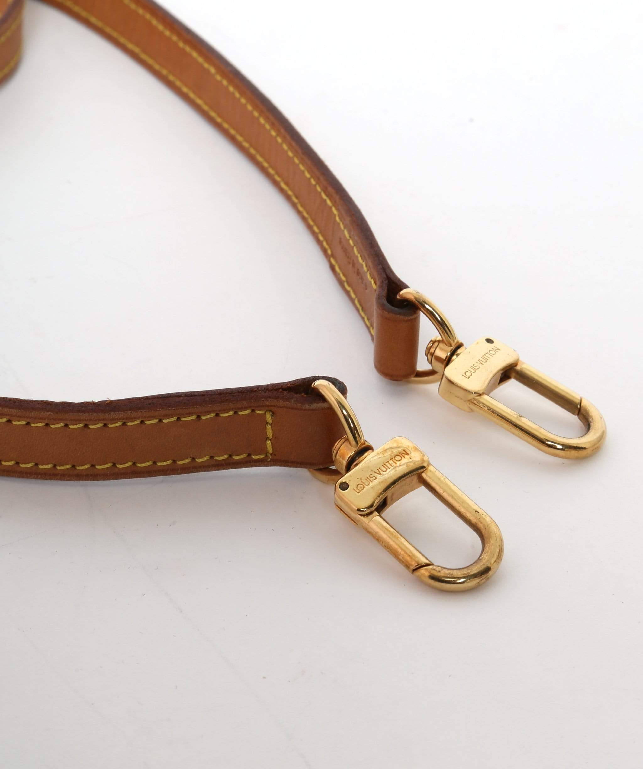 Louis Vuitton LOUIS VUITTON Leather Shoulder Strap 100cm LV