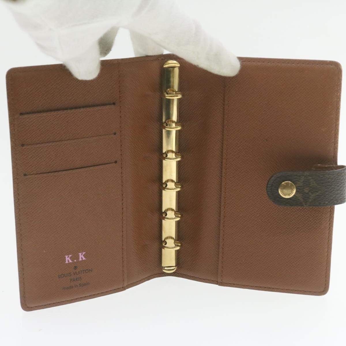 Louis Vuitton LOUIS VUITTON Monogram Agenda PM Day Planner Cover AWL1185