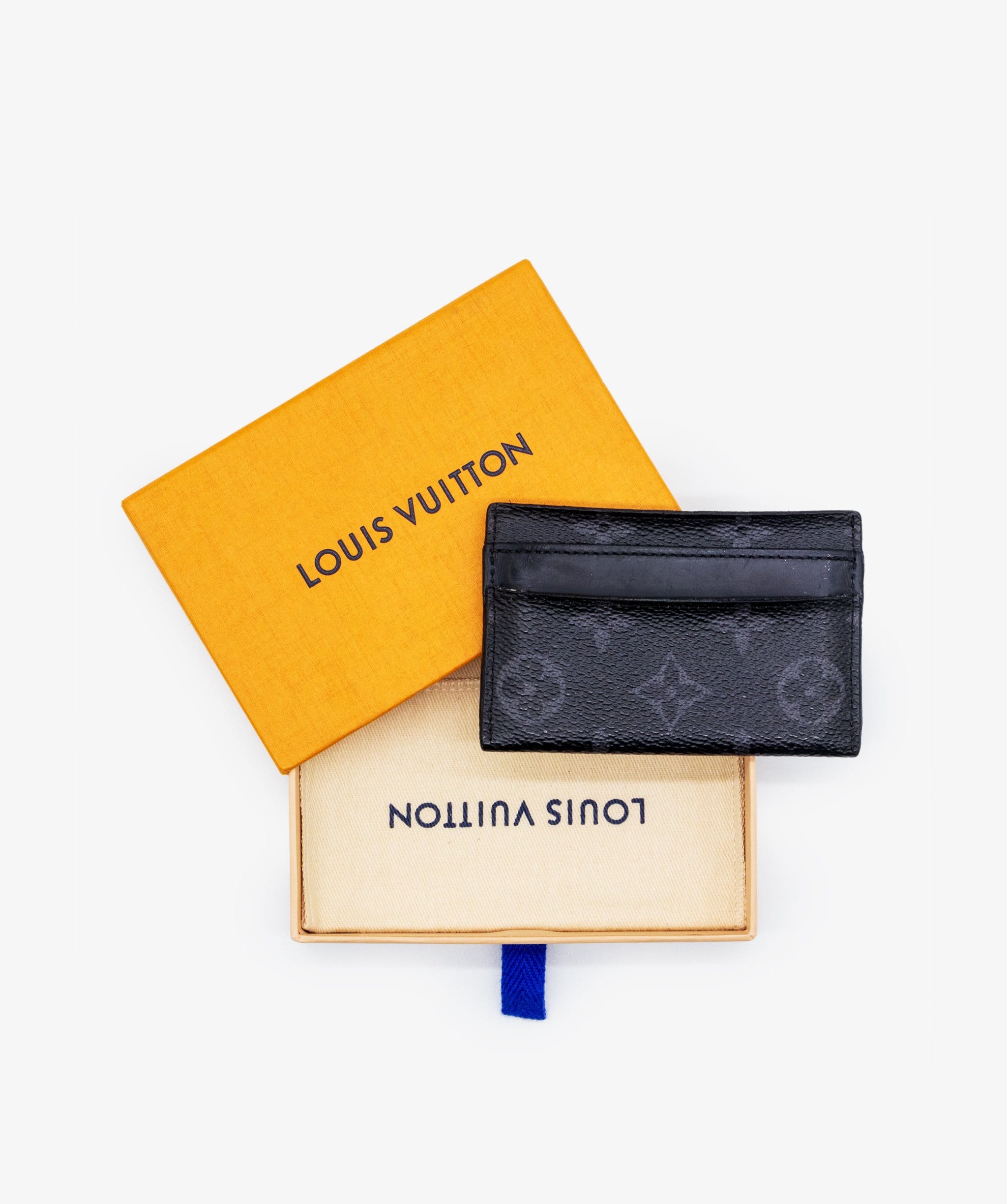 Louis Vuitton Louis Vuitton Monogram Eclipse Porte Cartes Double Card Holder