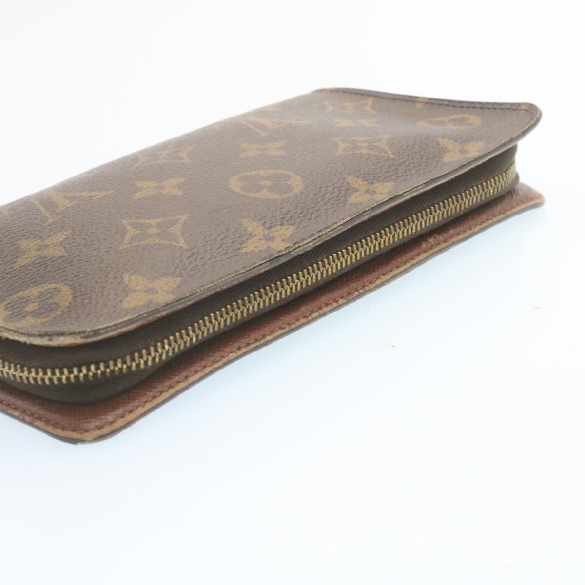 Louis Vuitton LOUIS VUITTON Monogram Porte Monnaie Zip Long Wallet M61727 LV Auth 28588 - AWL2678