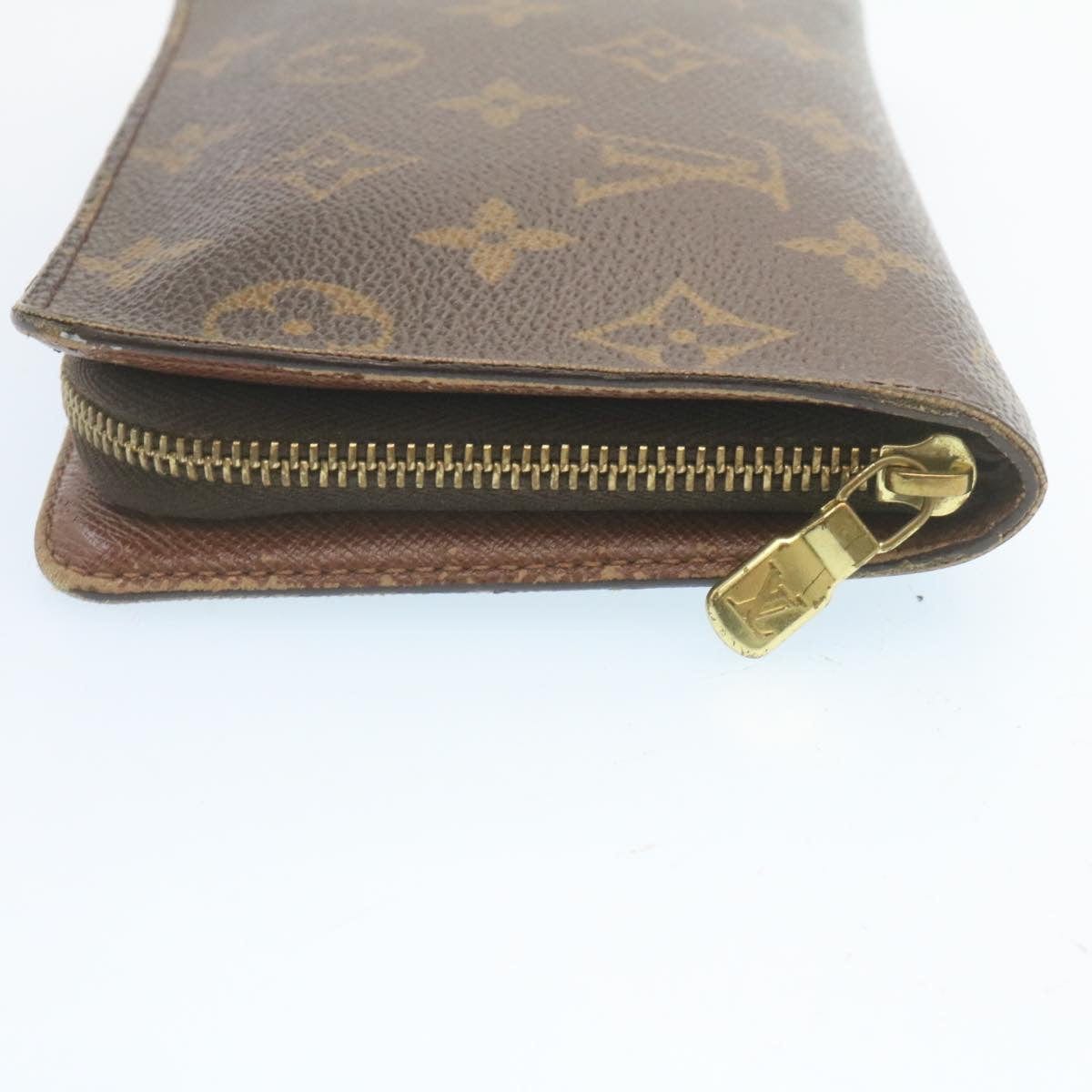 Louis Vuitton LOUIS VUITTON Monogram Porte Monnaie Zip Long Wallet M61727 LV Auth 28588 - AWL2678